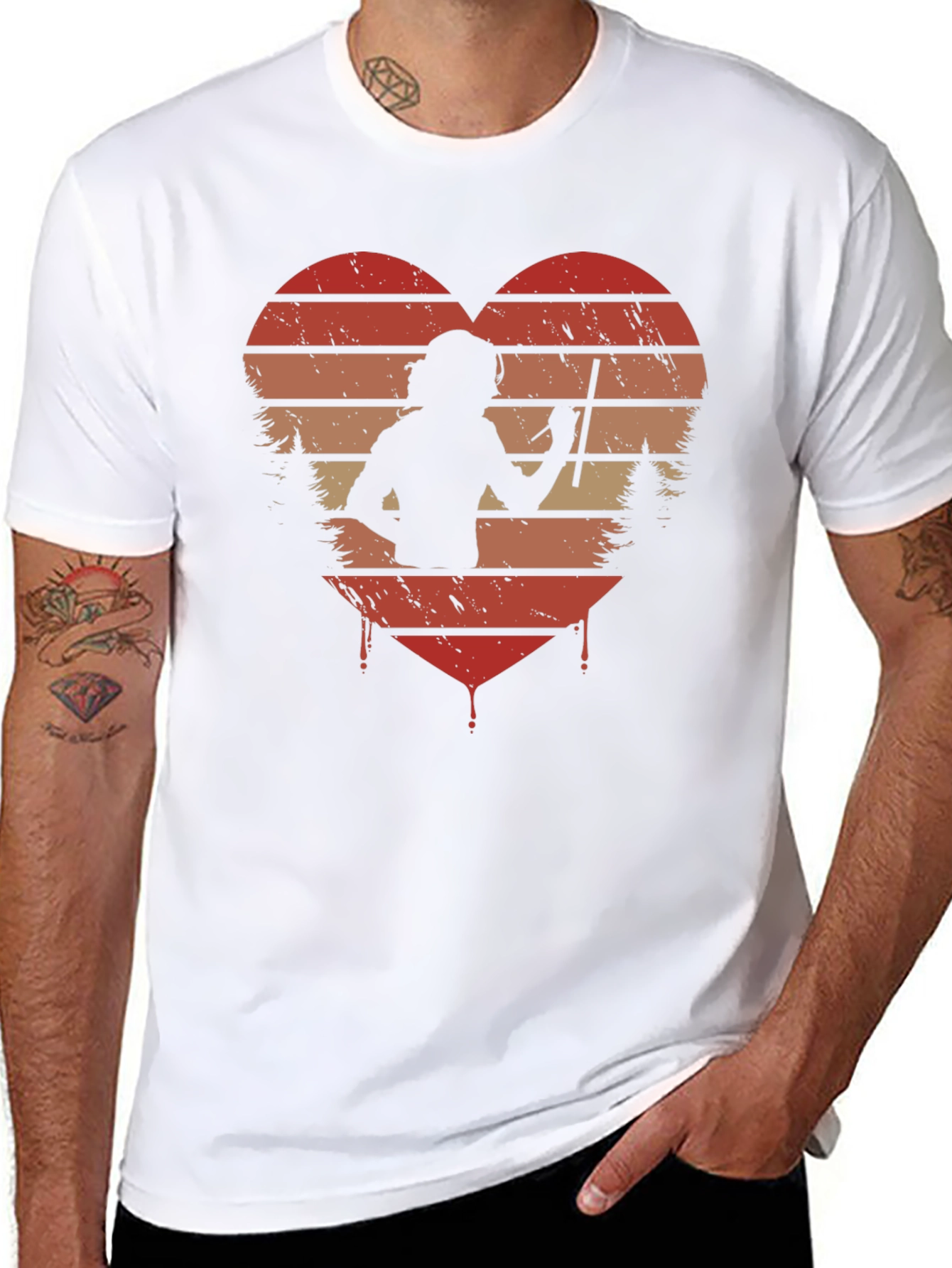 Retro Heart Artist T-Shirt
