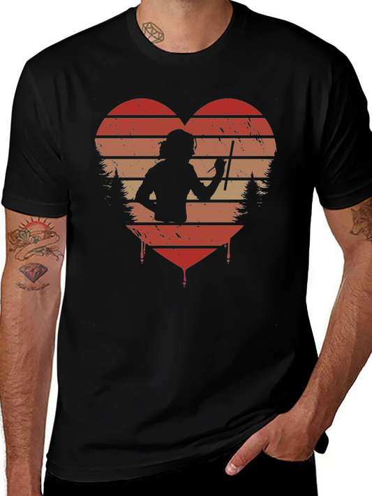 Retro Heart Artist T-Shirt