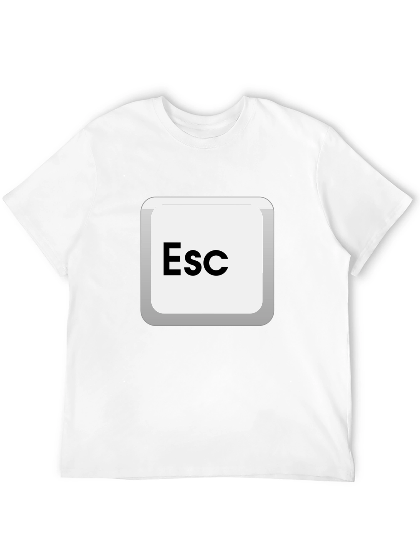 Escape Key Graphic Tee - Black Cotton Comfort