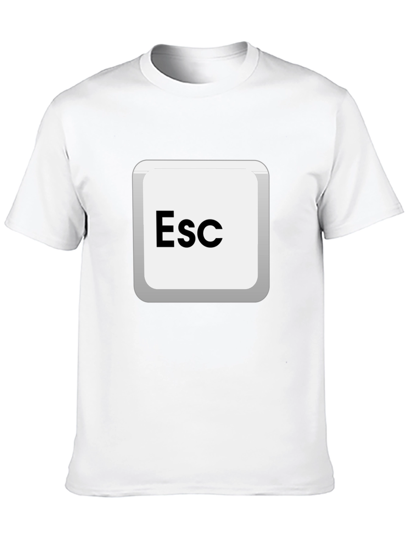 Escape Key Graphic Tee - Black Cotton Comfort