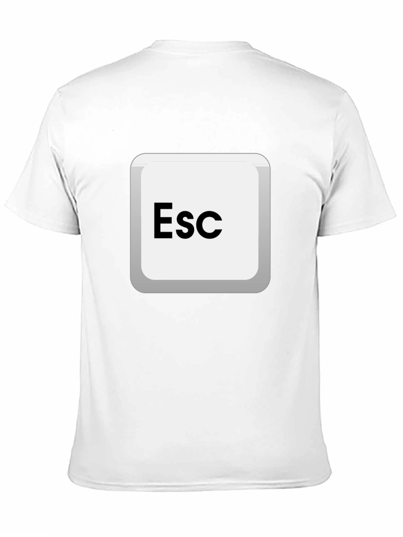 Escape Key Graphic Tee - Black Cotton Comfort