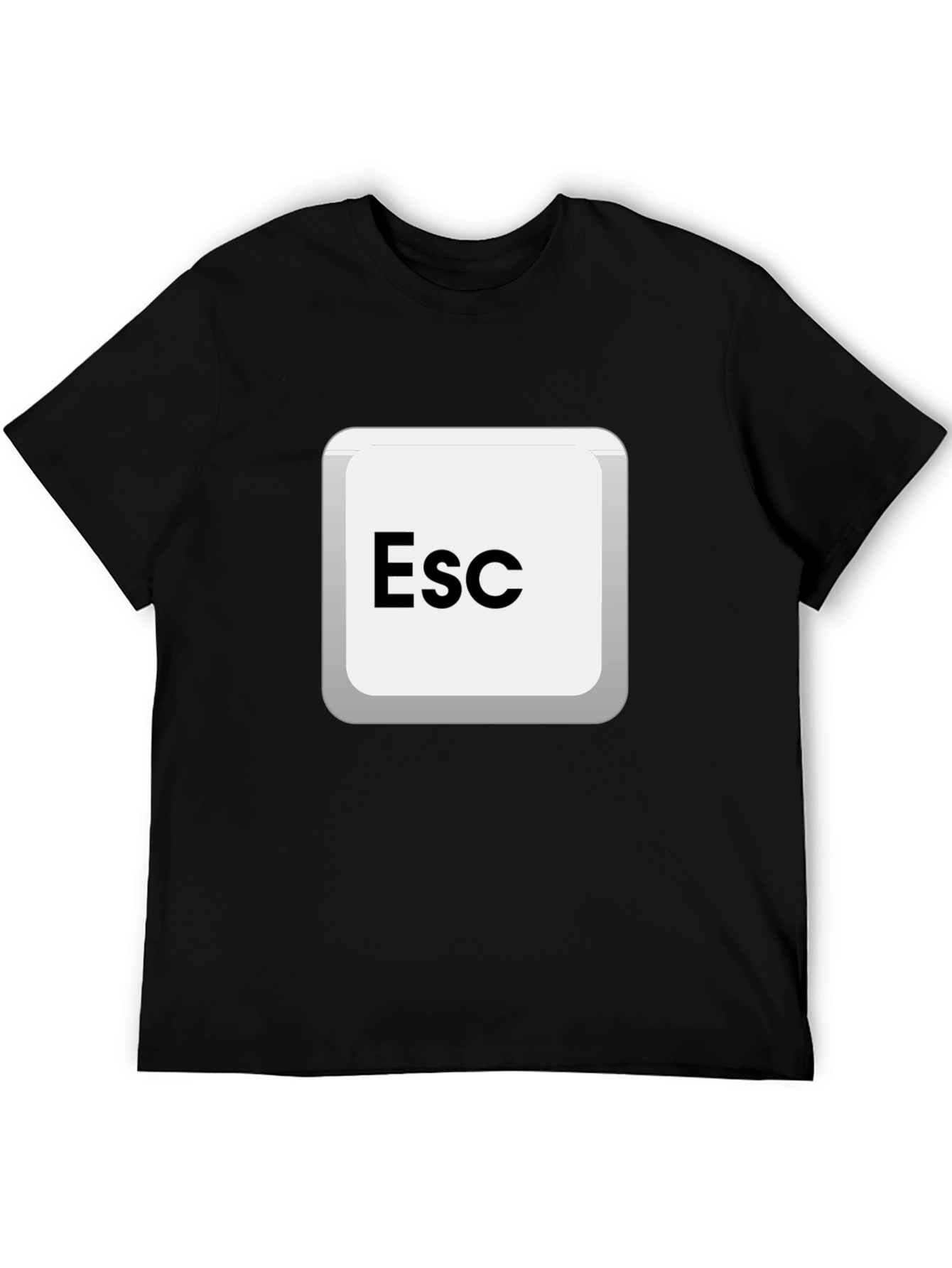 Escape Key Graphic Tee - Black Cotton Comfort