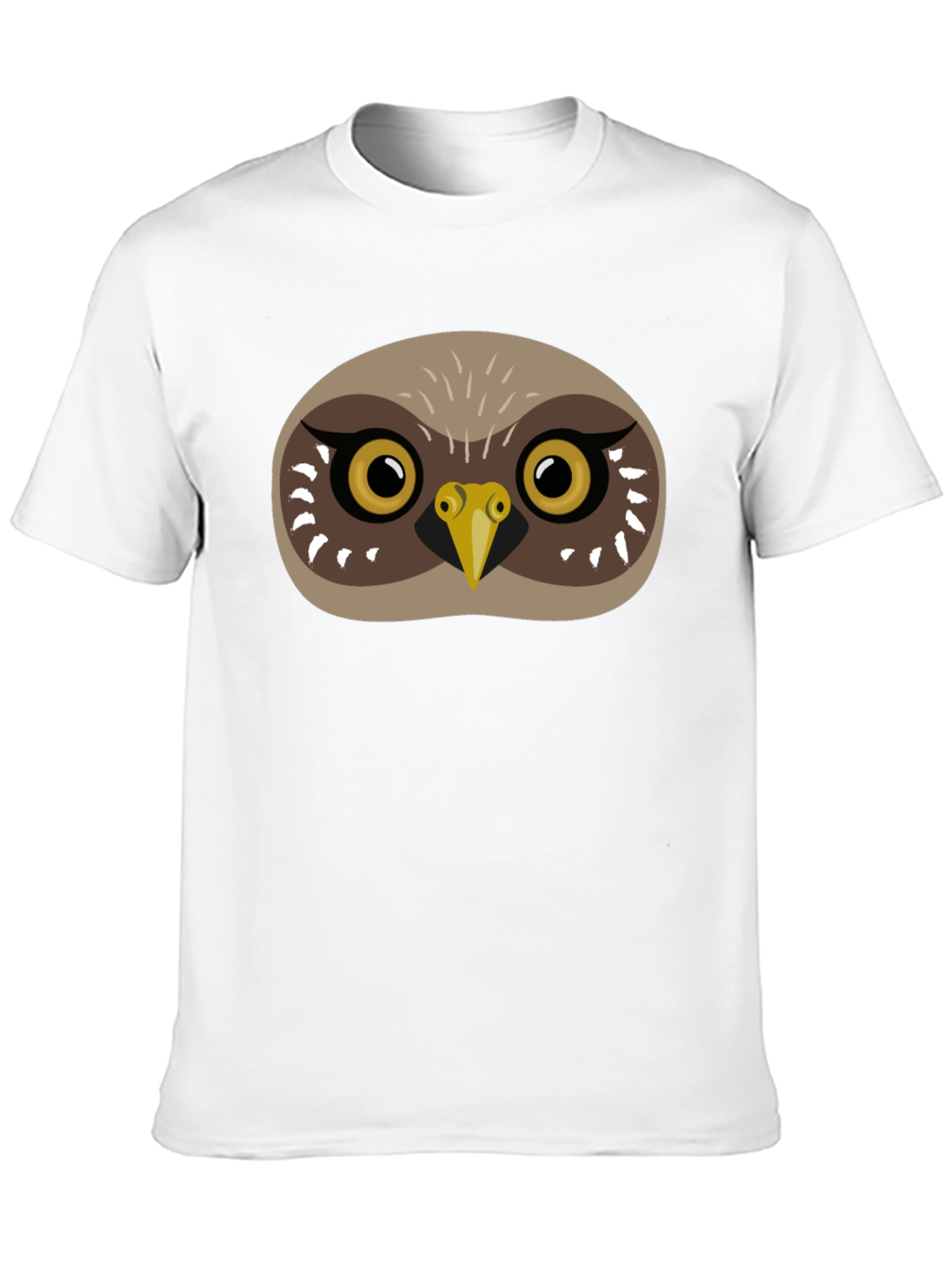 Owl Face Graphic Tee - Mens Black T-Shirt