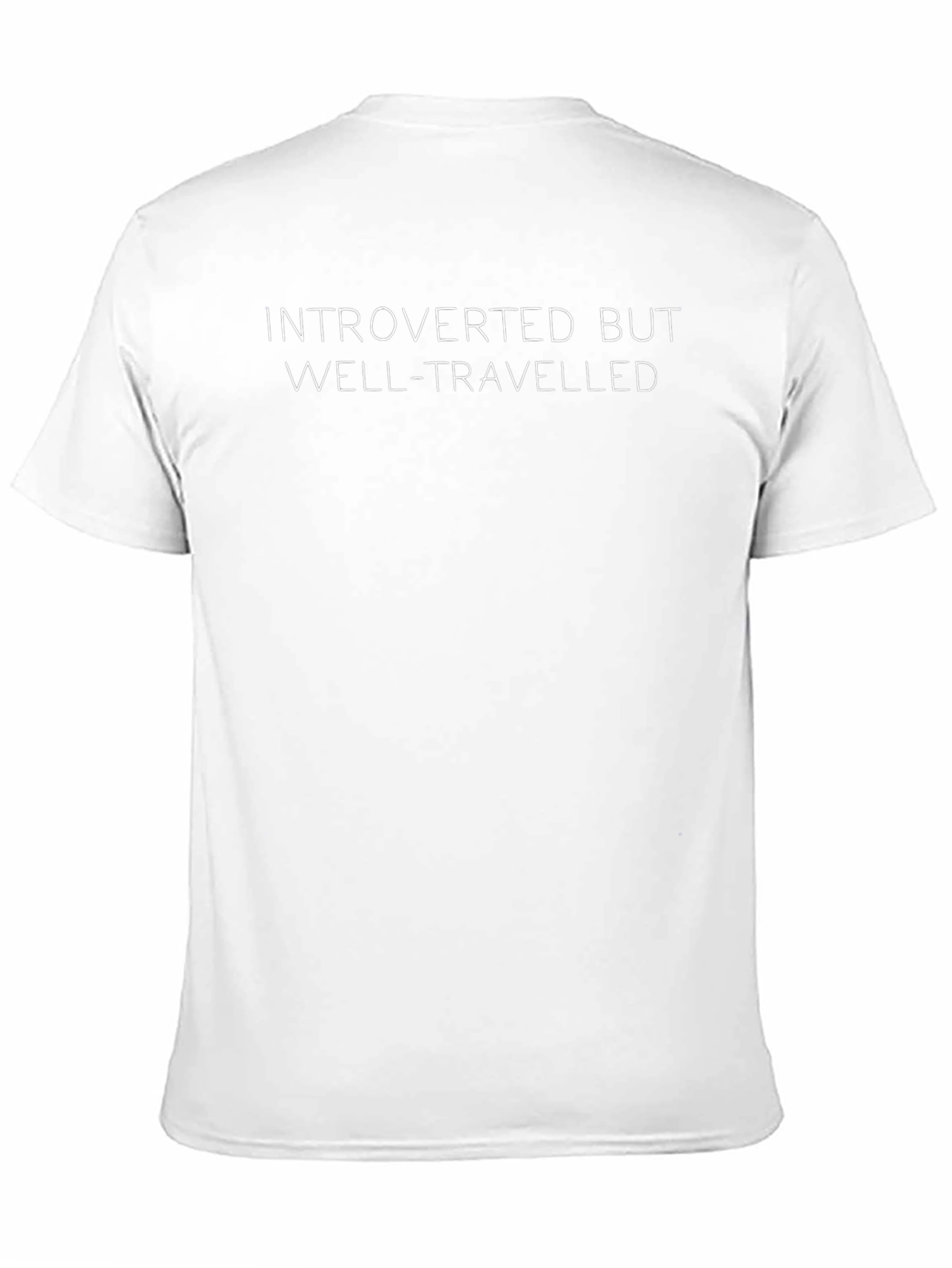 Introverted But Well-Travelled Black T-Shirt