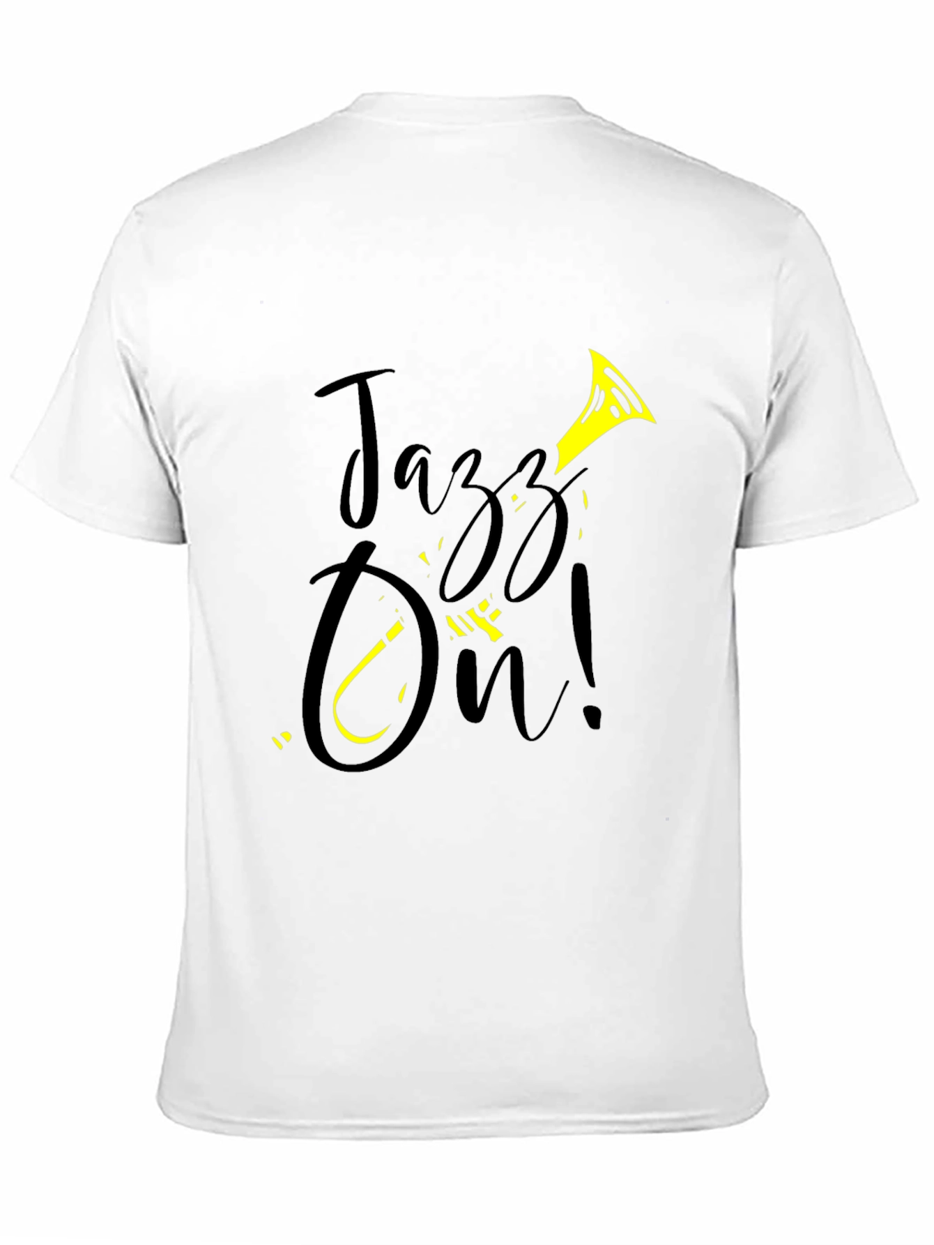 Jazz On! Graphic Tee - Black Cotton T-Shirt