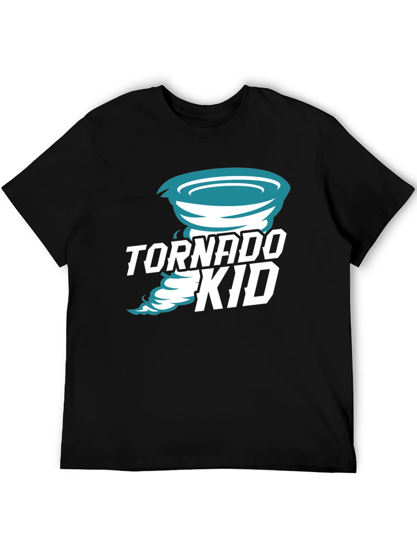 Tornado Kid Graphic Tee - Black Cotton T-Shirt