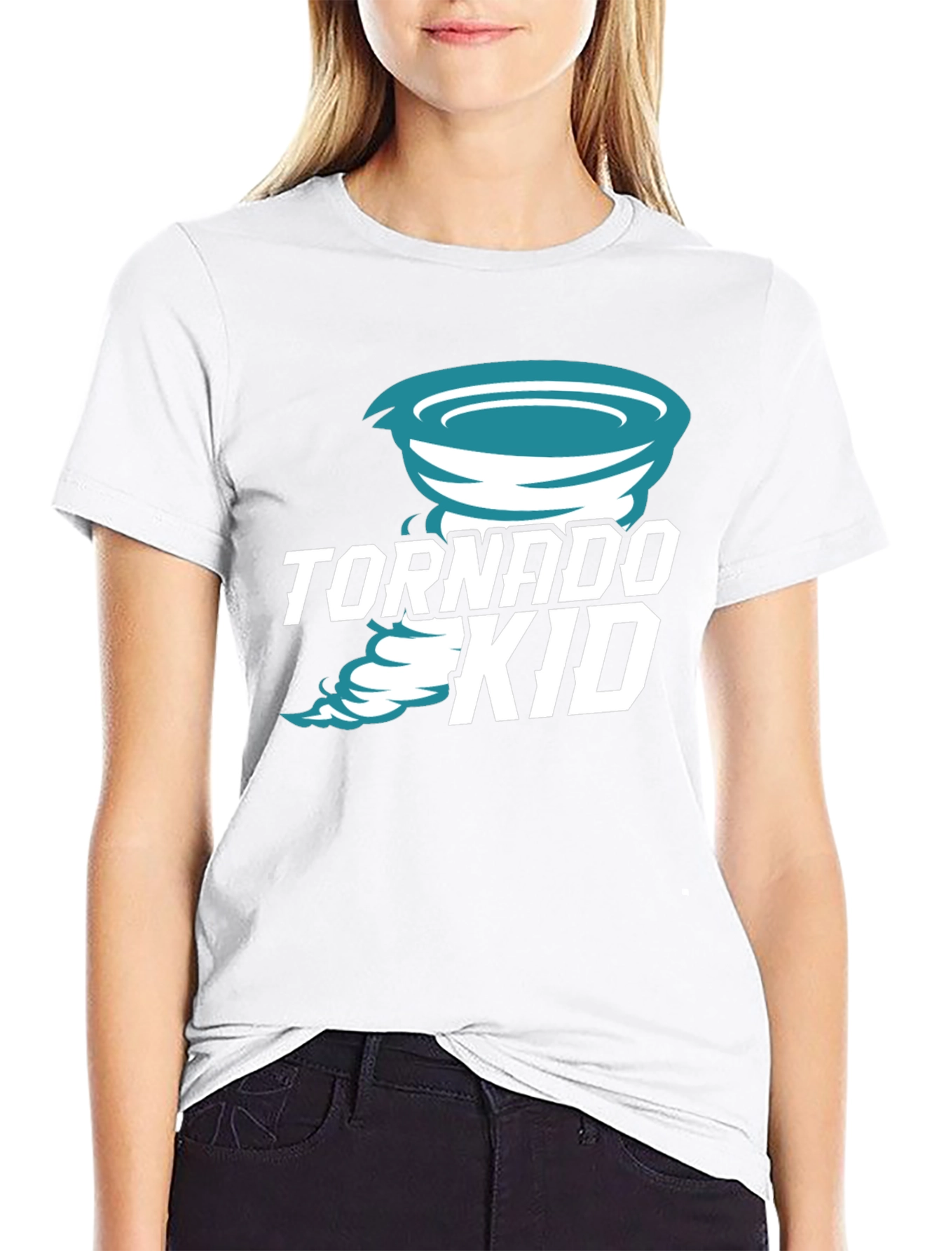 Tornado Kid Graphic Tee - Black Cotton T-Shirt