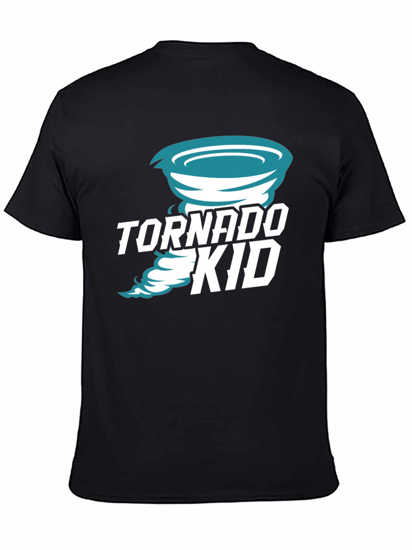 Tornado Kid Graphic Tee - Black Cotton T-Shirt