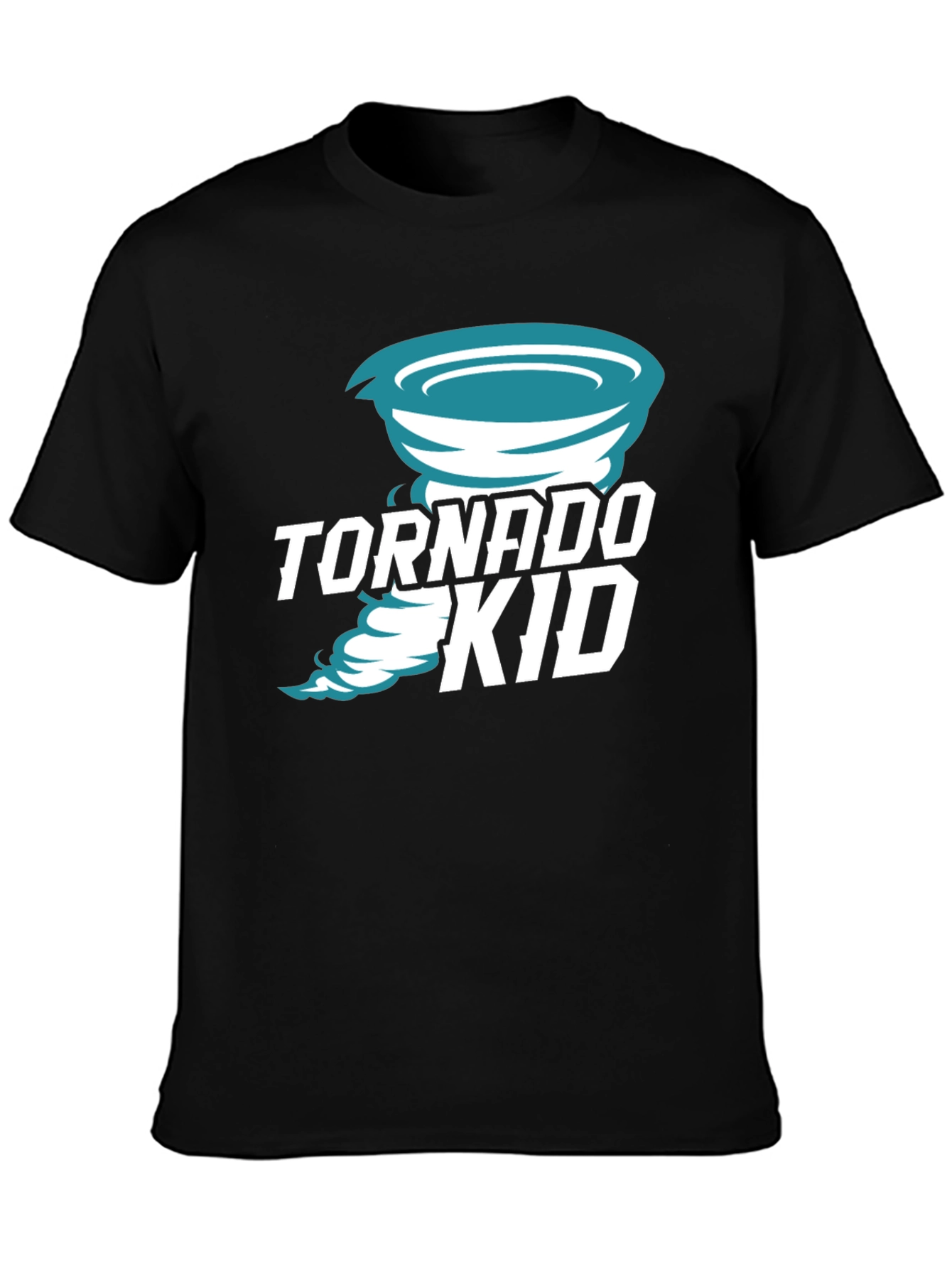 Tornado Kid Graphic Tee - Black Cotton T-Shirt