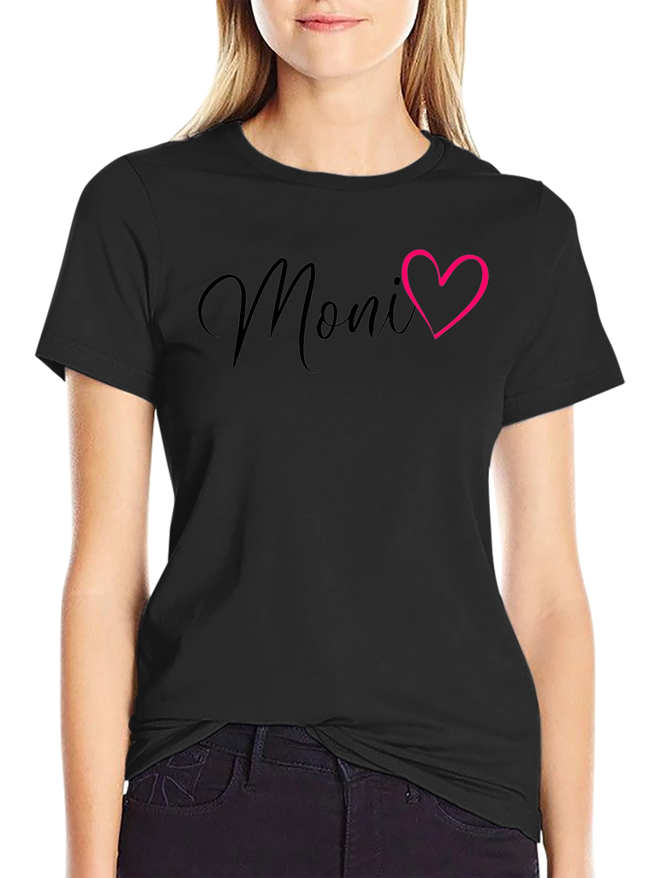 Moni Heart Graphic Tee - Trendy Casual Style