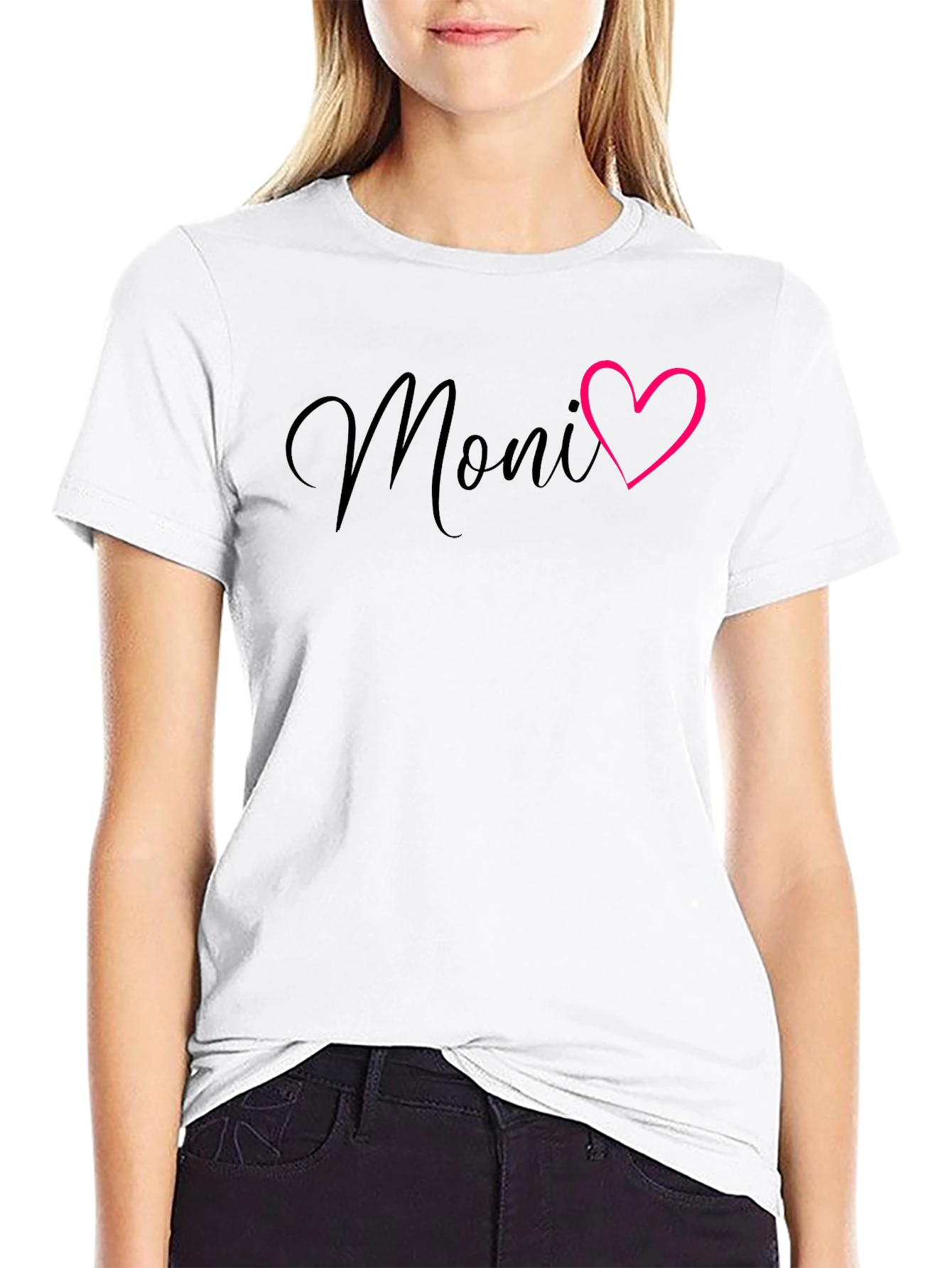 Moni Heart Graphic Tee - Trendy Casual Style