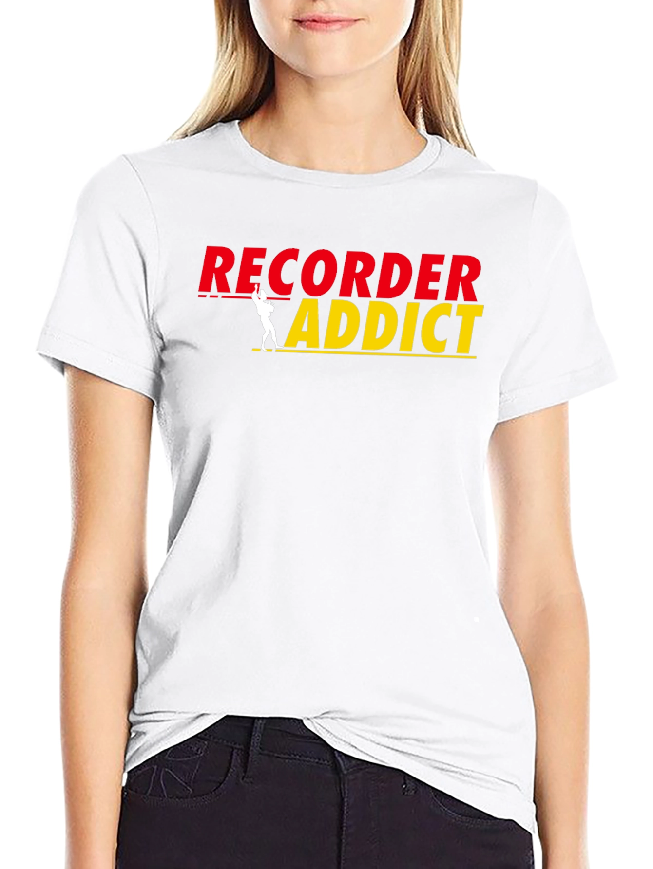 Recorder Addict Black T-Shirt