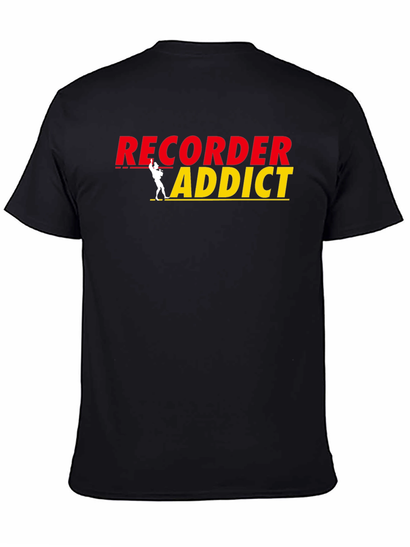 Recorder Addict Black T-Shirt