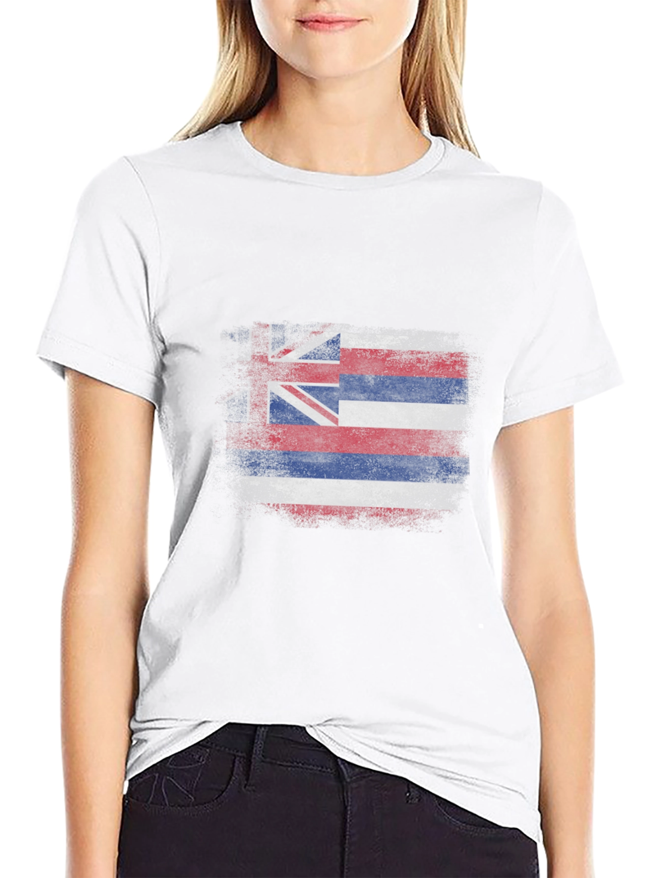 Hawaii Flag T-Shirt - Distressed Graphic Tee