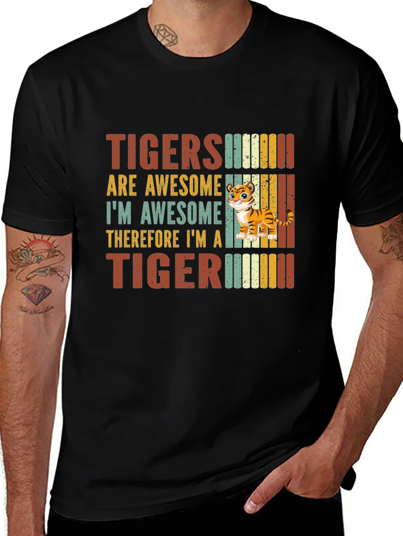 Tigers Are Awesome Graphic T-Shirt