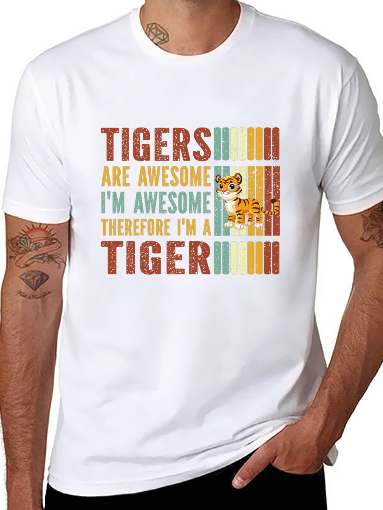 Tigers Are Awesome Graphic T-Shirt