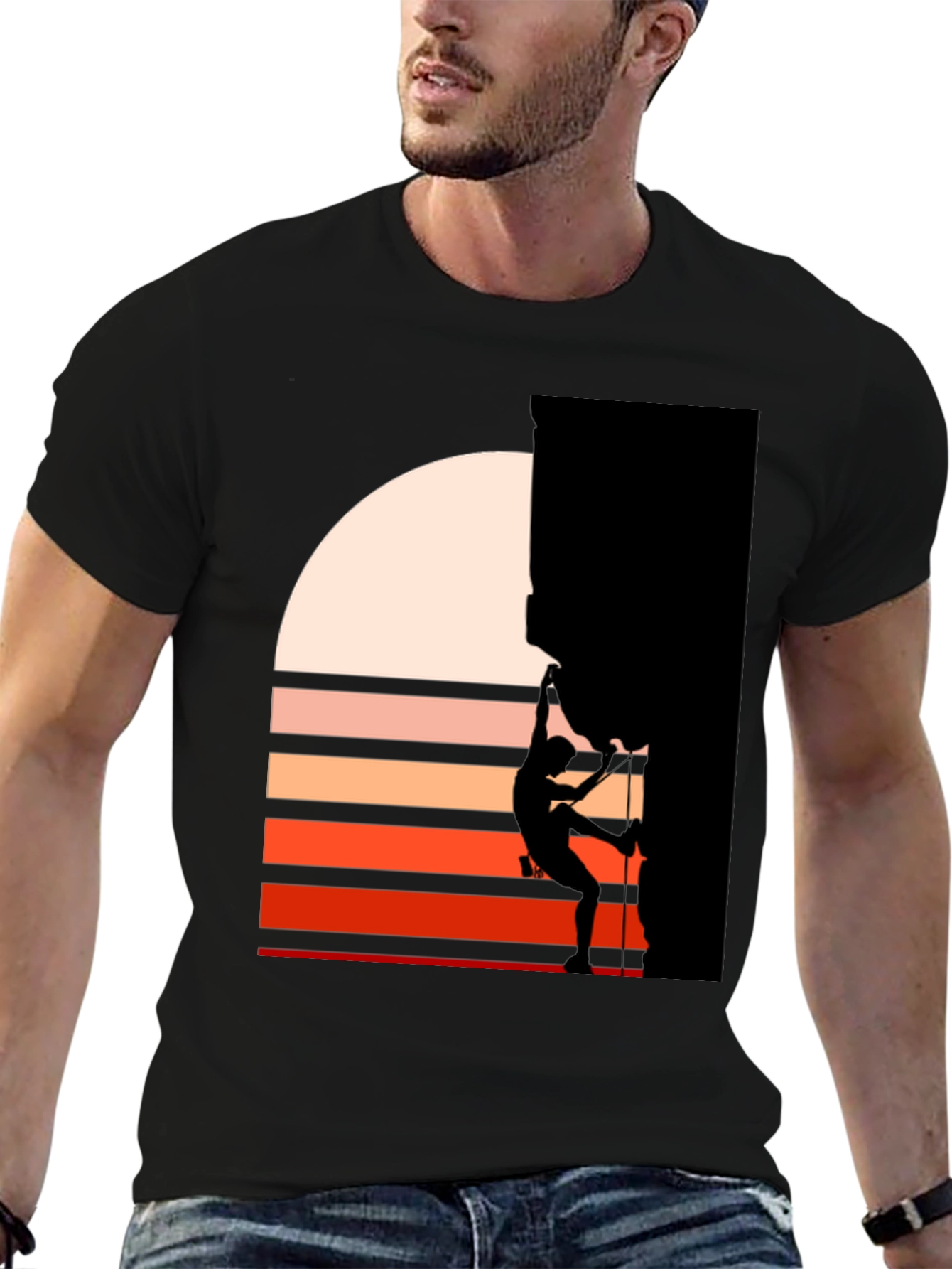 Climber Silhouette Graphic Tee - Adventure Awaits!