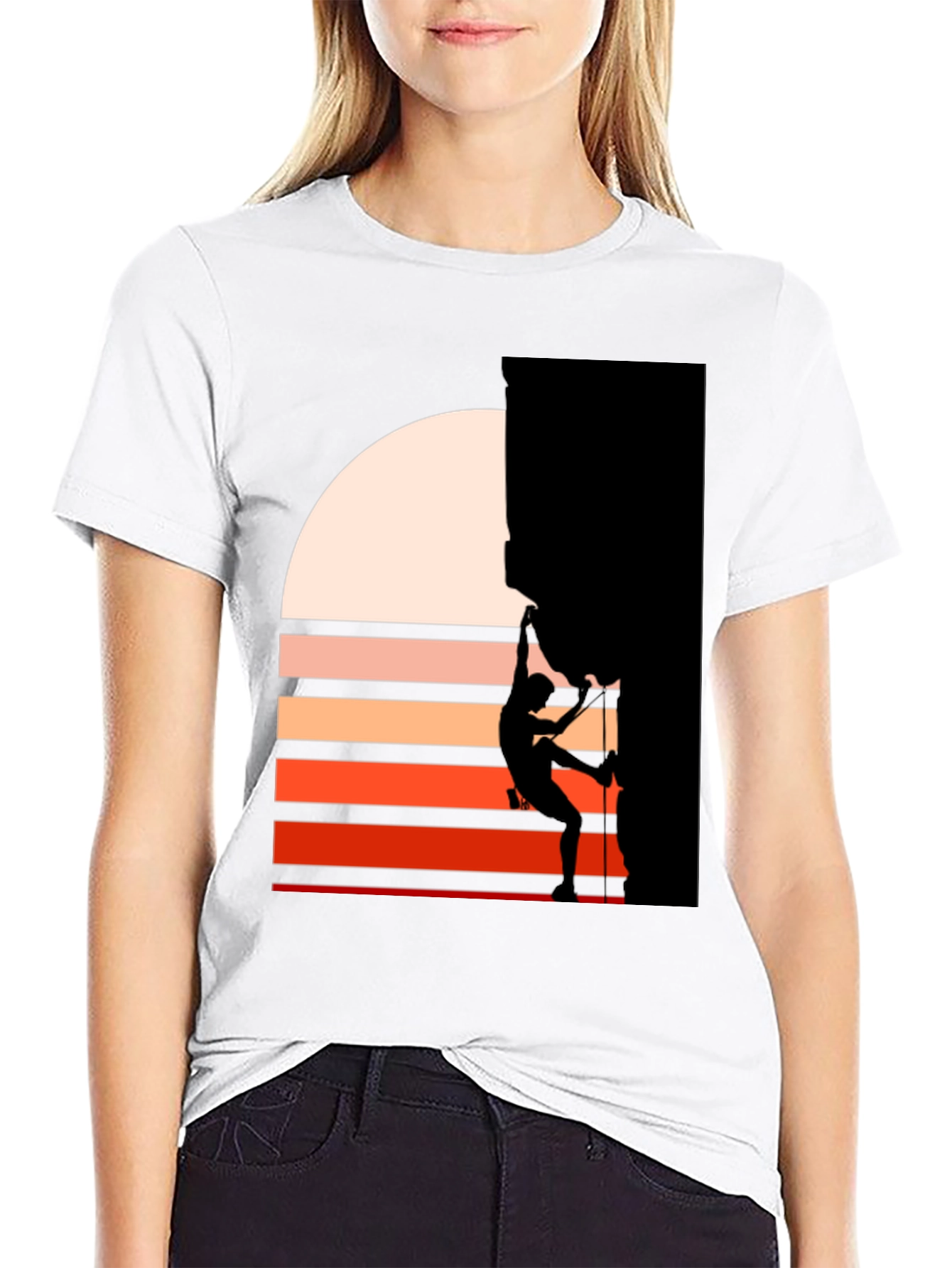 Climber Silhouette Graphic Tee - Adventure Awaits!