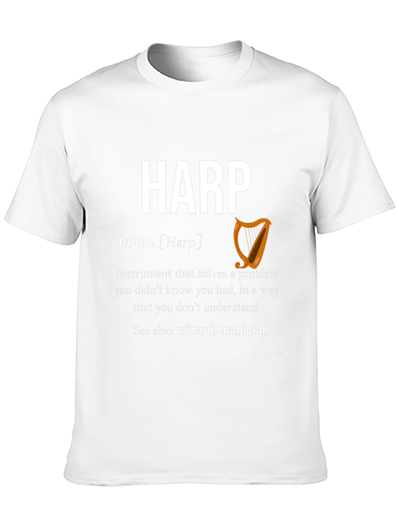 Harp Definition T-Shirt - Wizard Magician