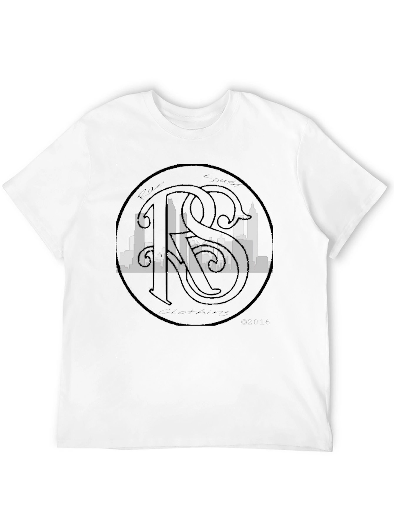 Retro Skyline Graphic Tee - Black