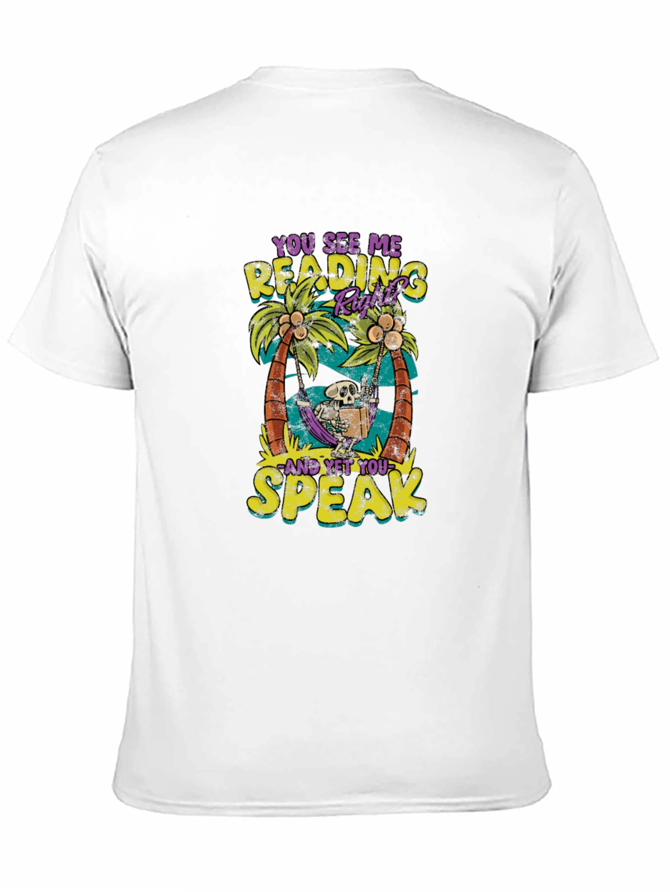 Funny Skeleton Reading T-Shirt