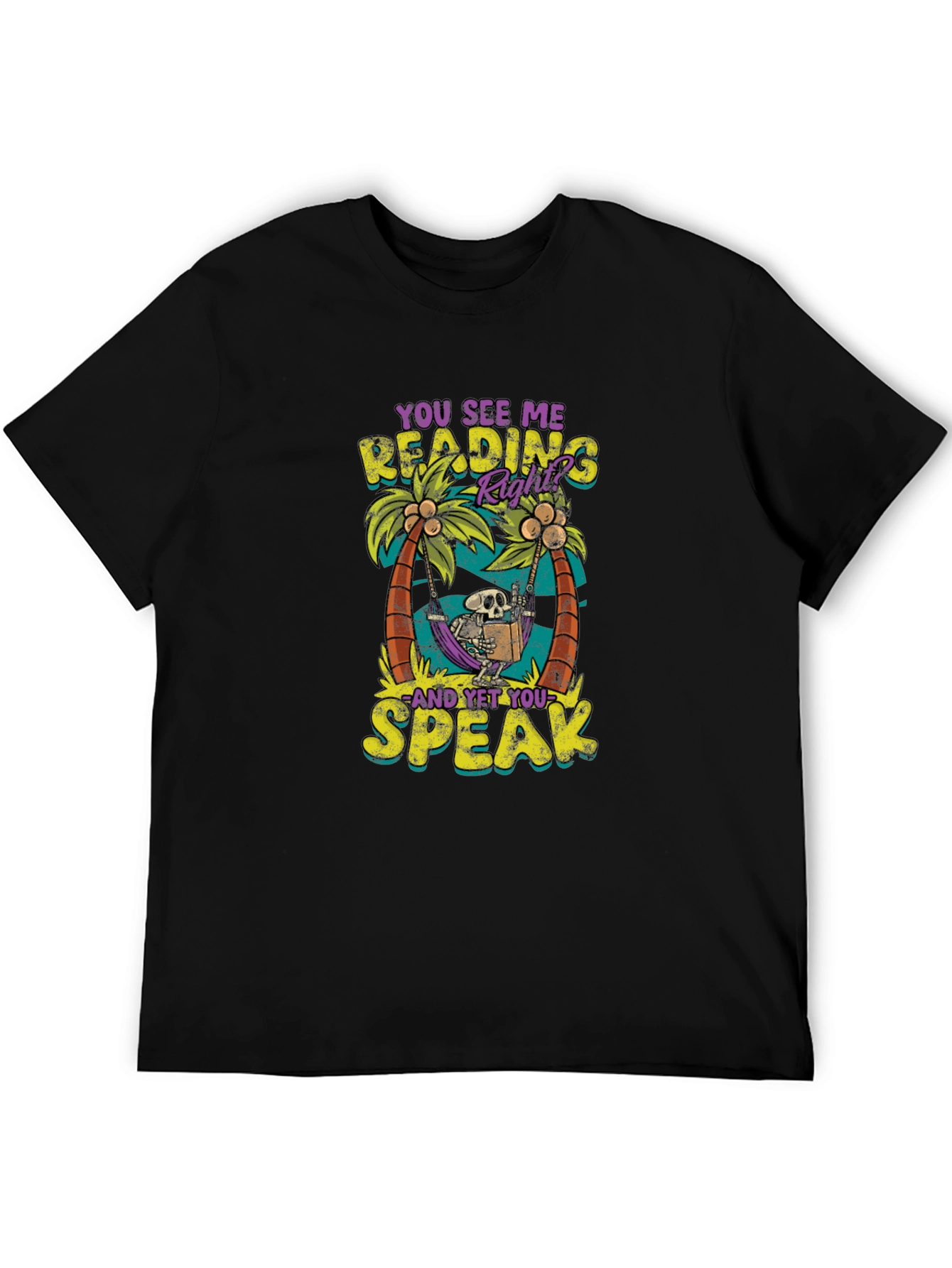 Funny Skeleton Reading T-Shirt