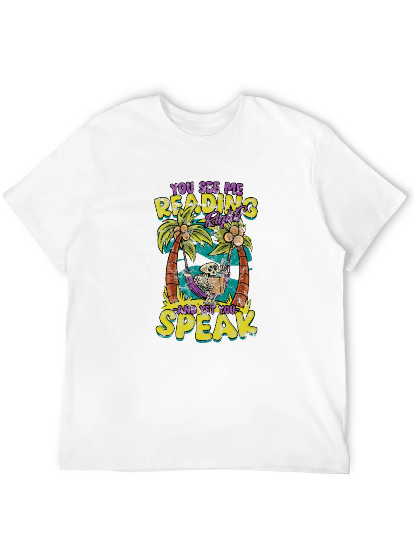Funny Skeleton Reading T-Shirt