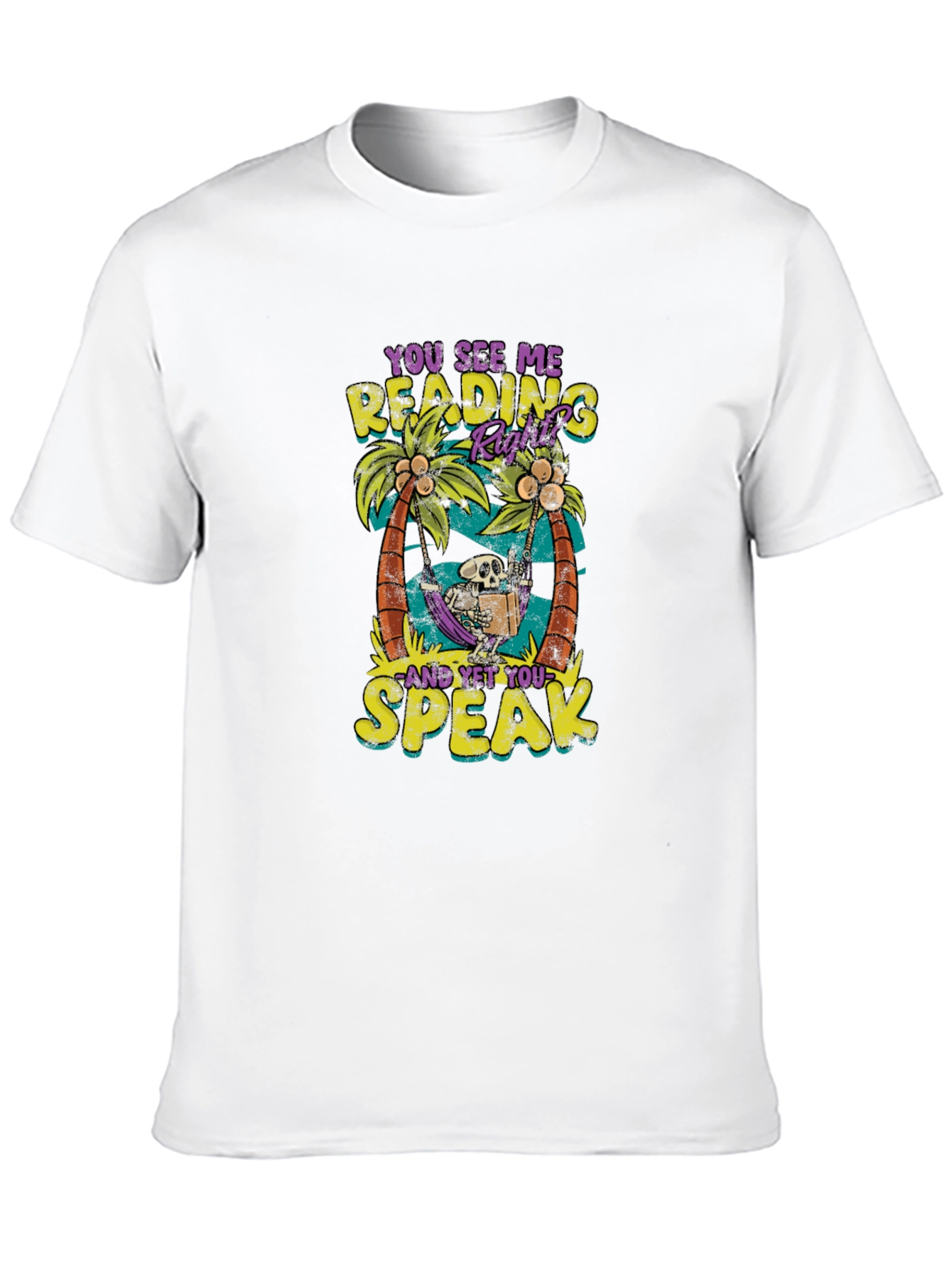Funny Skeleton Reading T-Shirt