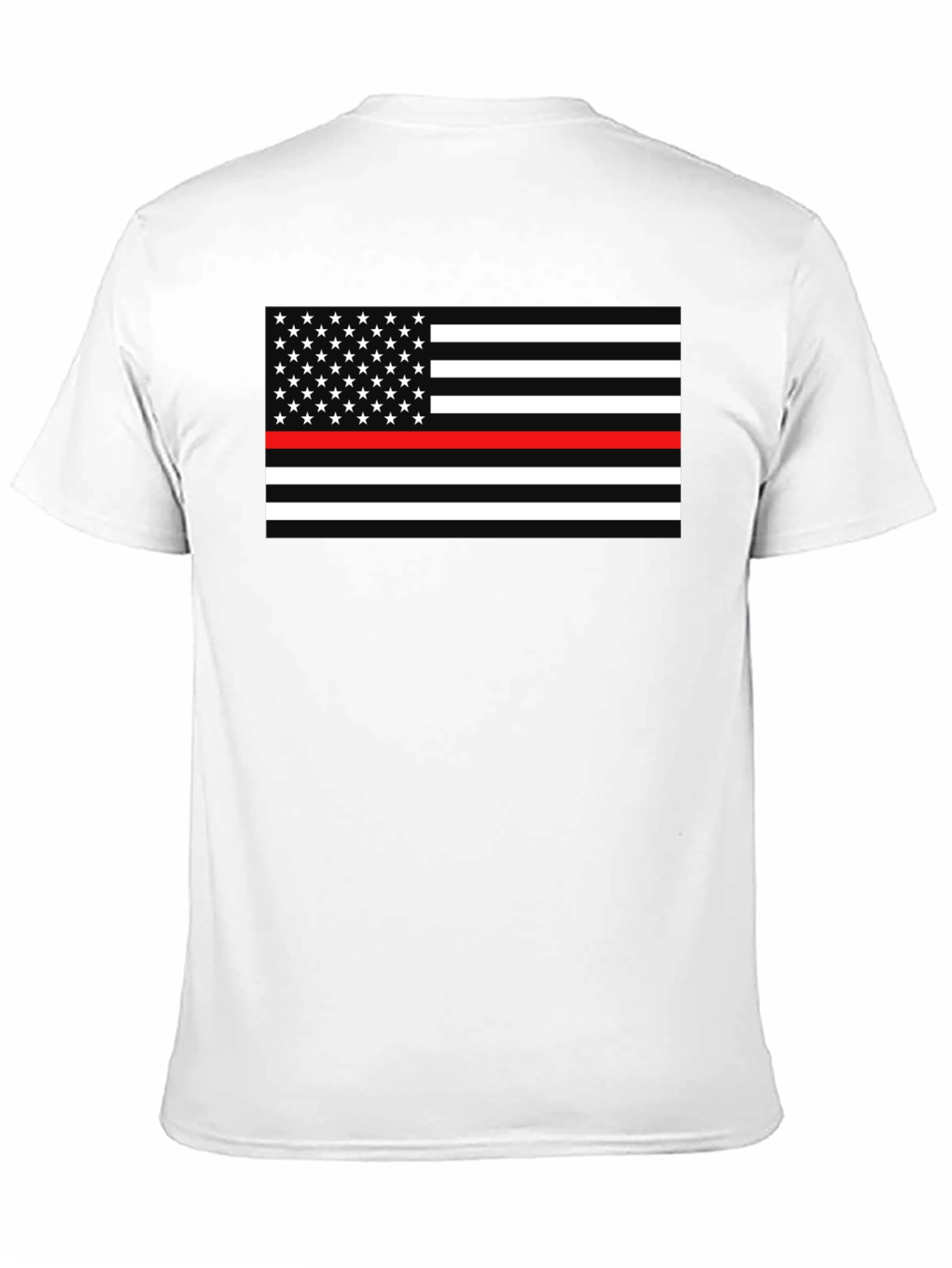 Thin Red Line American Flag Graphic Tee