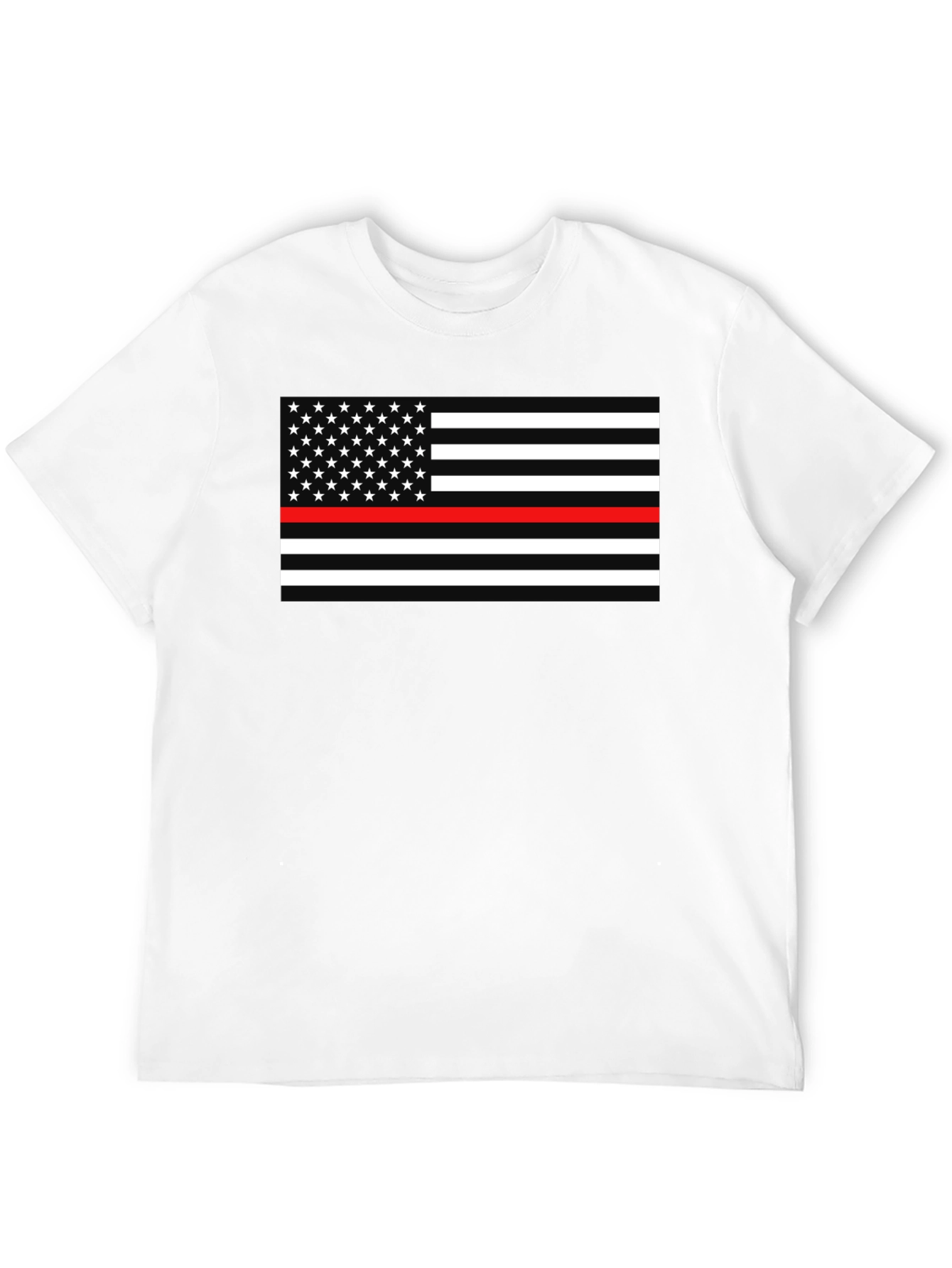 Thin Red Line American Flag Graphic Tee