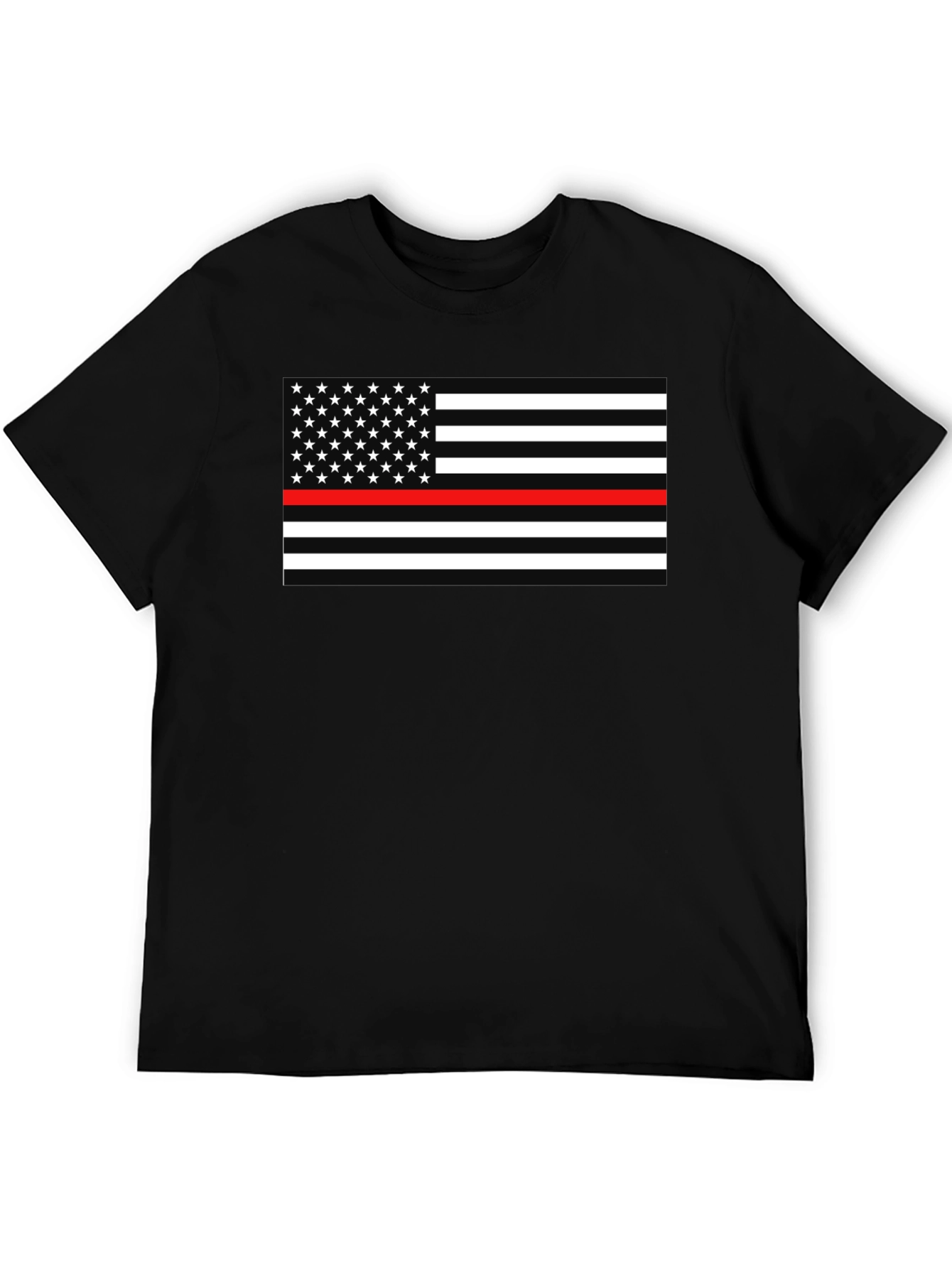 Thin Red Line American Flag Graphic Tee