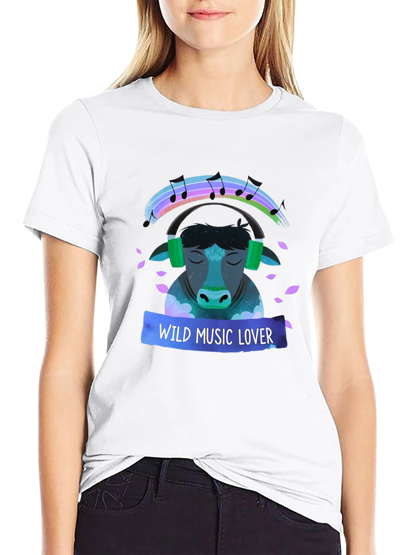 Wild Music Lover Graphic T-Shirt