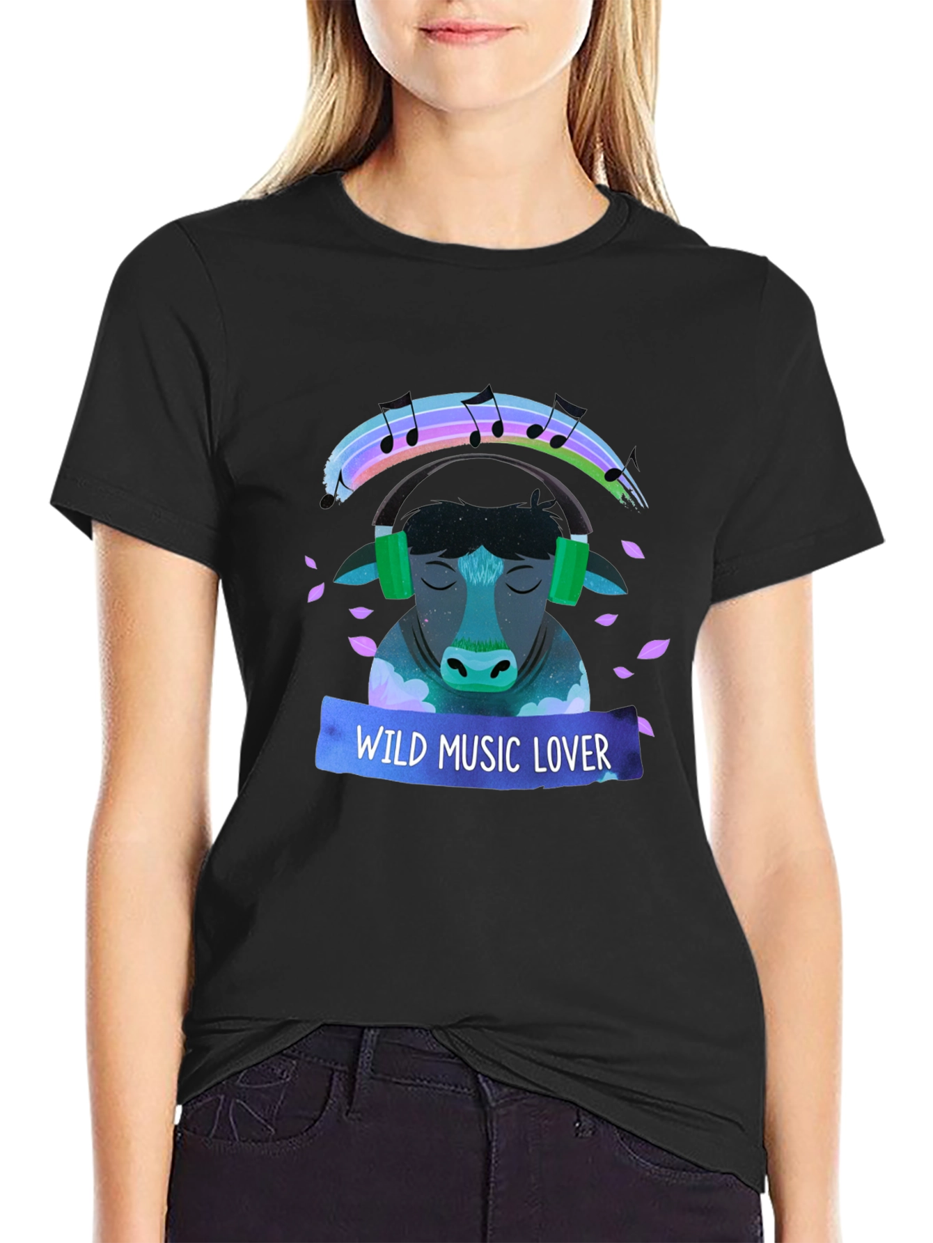 Wild Music Lover Graphic T-Shirt