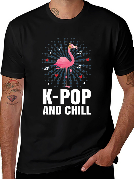 K-Pop and Chill Flamingo T-Shirt