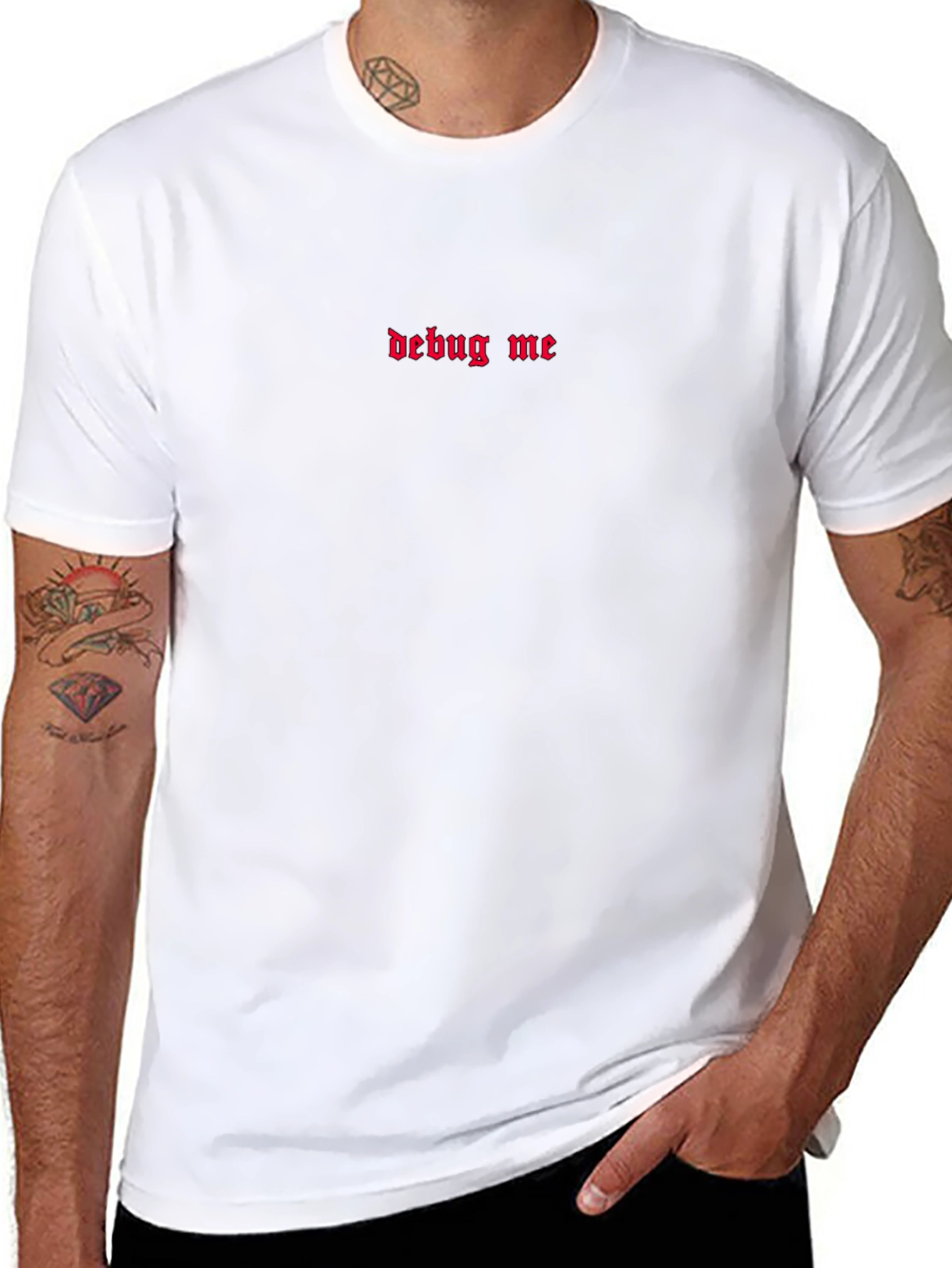 Debug Me Black Graphic T-Shirt