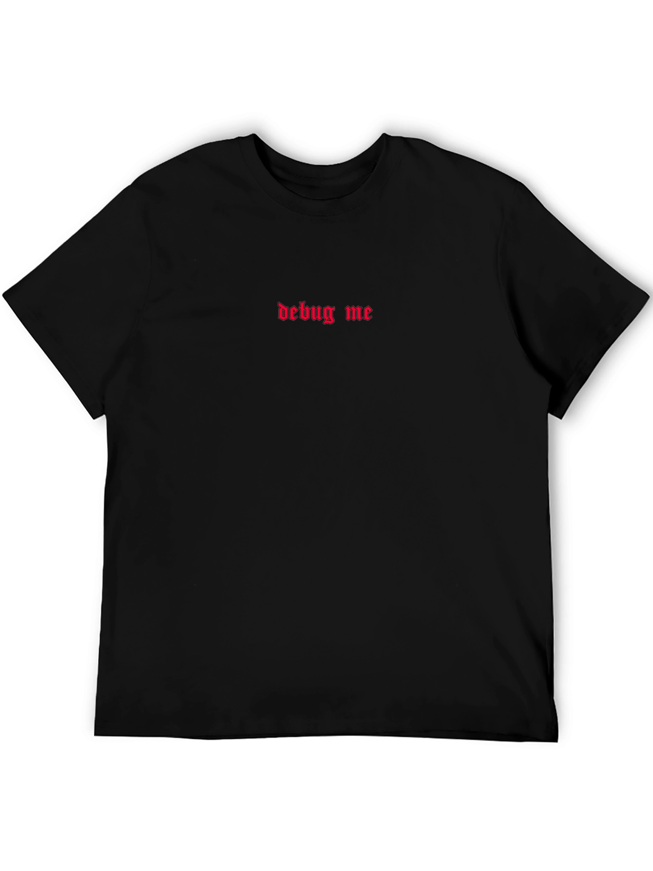 Debug Me Black Graphic T-Shirt