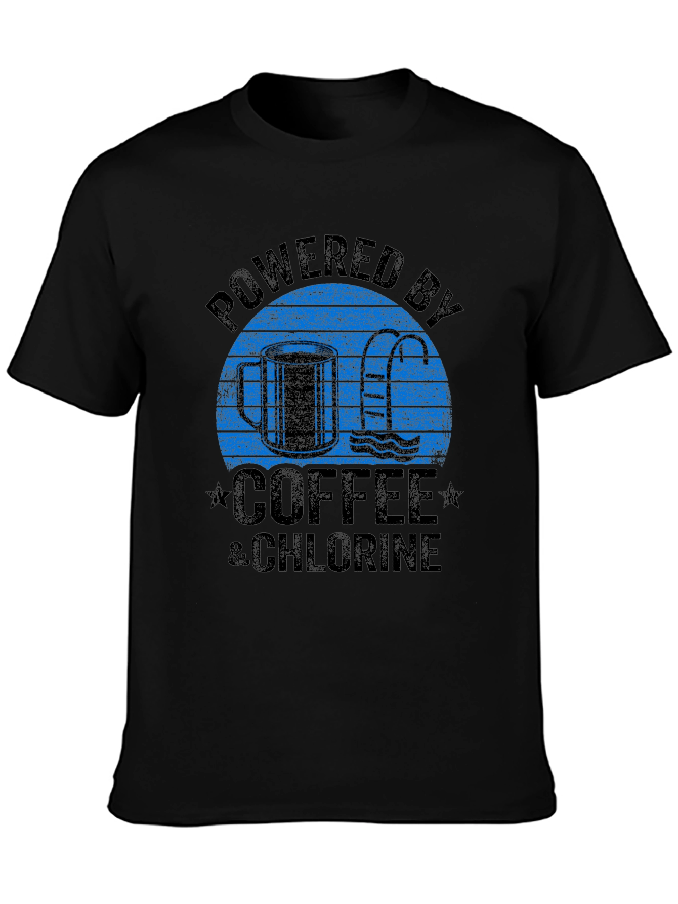 Powered by Coffee & Chlorine Graphic T-Shirt