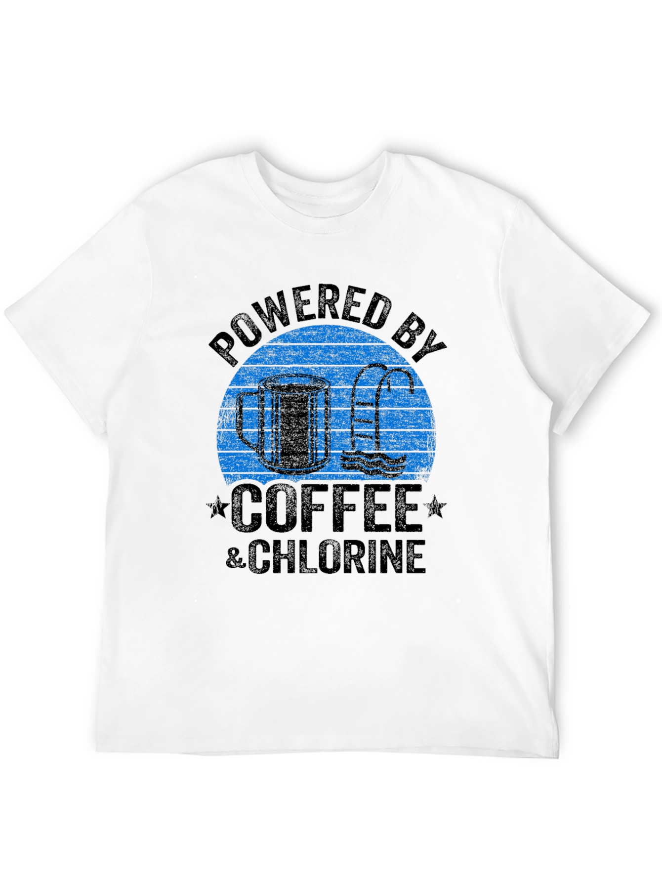 Powered by Coffee & Chlorine Graphic T-Shirt