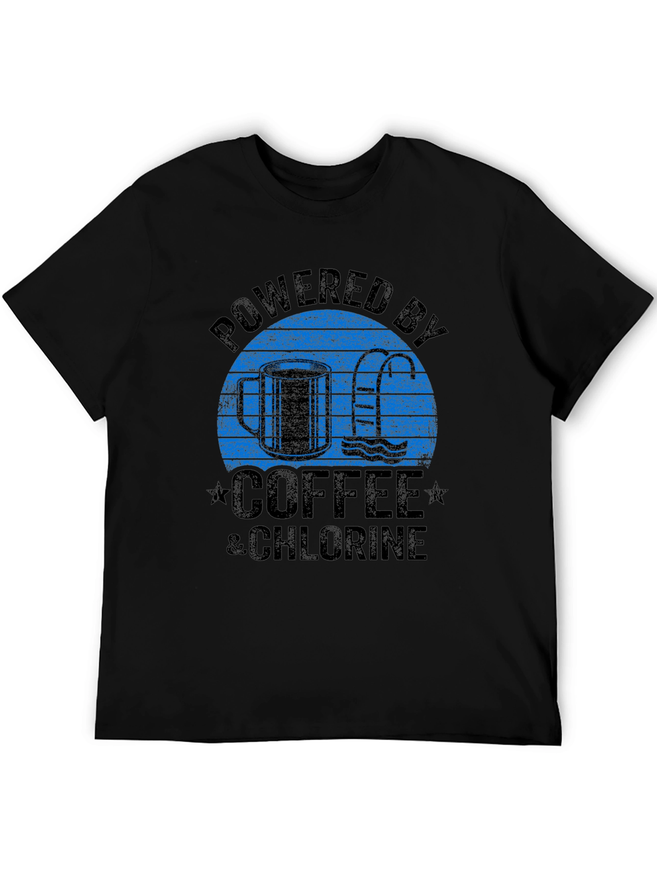 Powered by Coffee & Chlorine Graphic T-Shirt
