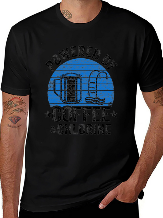Powered by Coffee & Chlorine Graphic T-Shirt