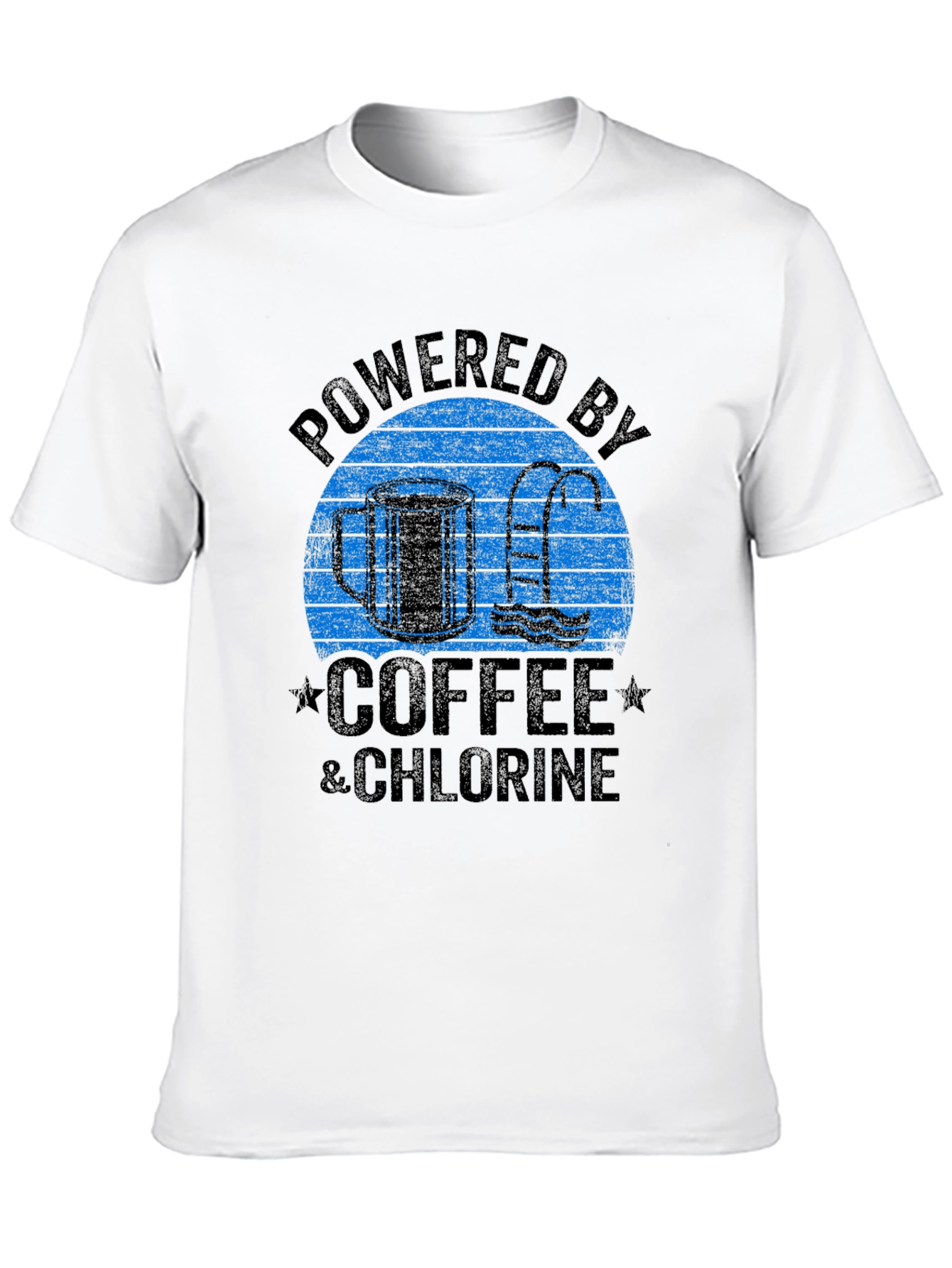 Powered by Coffee & Chlorine Graphic T-Shirt