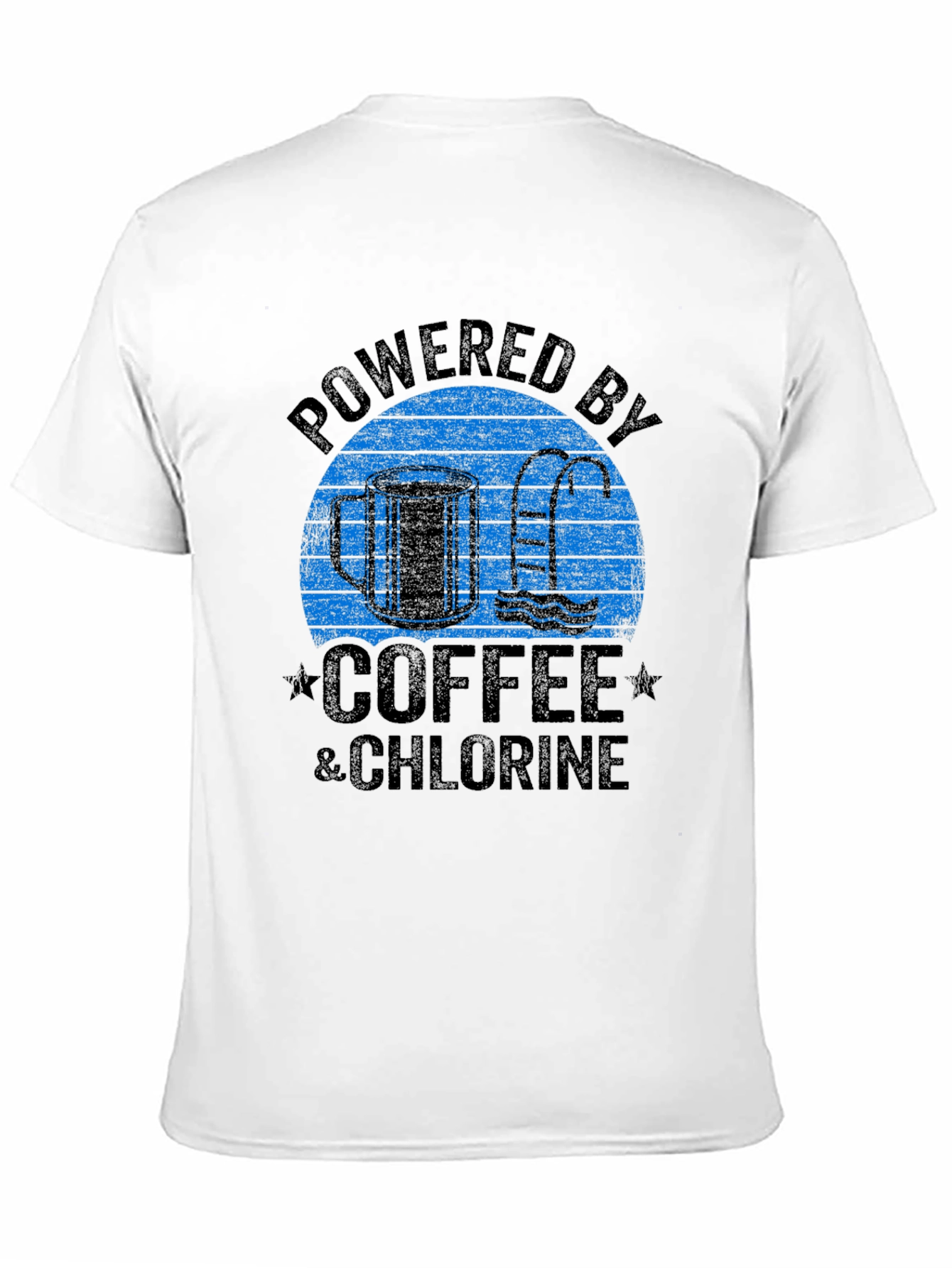 Powered by Coffee & Chlorine Graphic T-Shirt