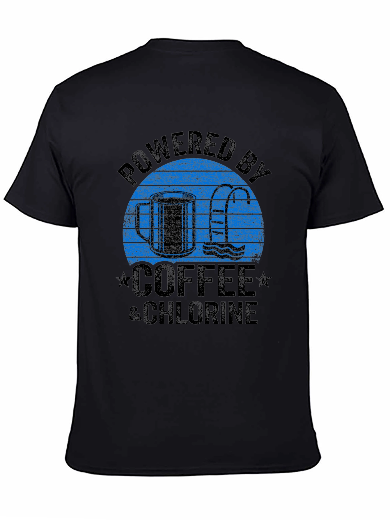 Powered by Coffee & Chlorine Graphic T-Shirt