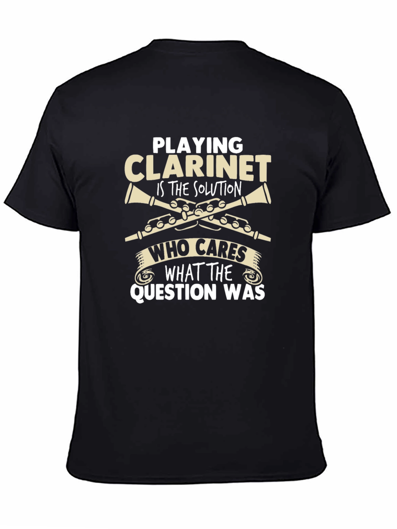Clarine Playing Is The Solution Novelty Graphic T-Shirt