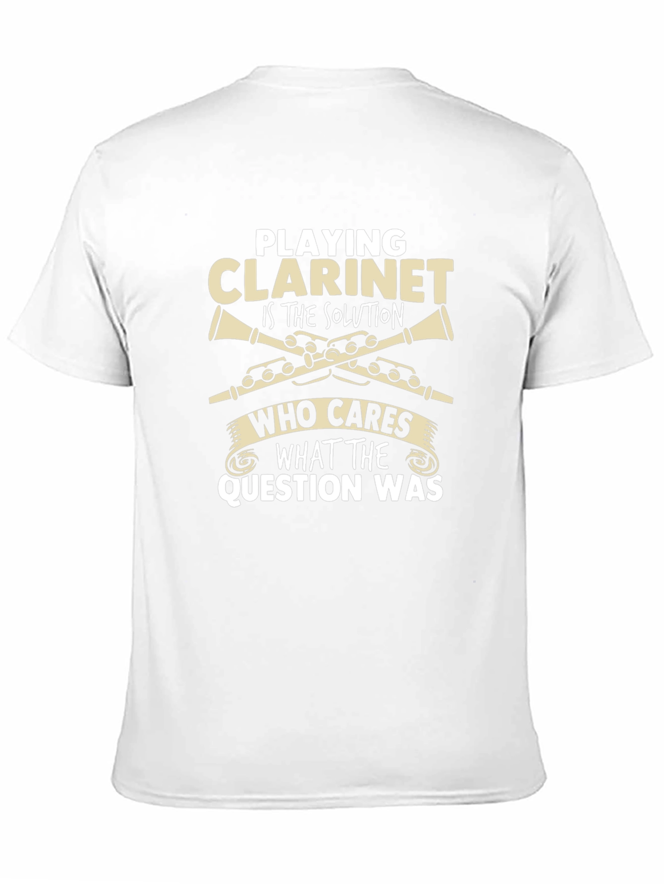 Clarine Playing Is The Solution Novelty Graphic T-Shirt