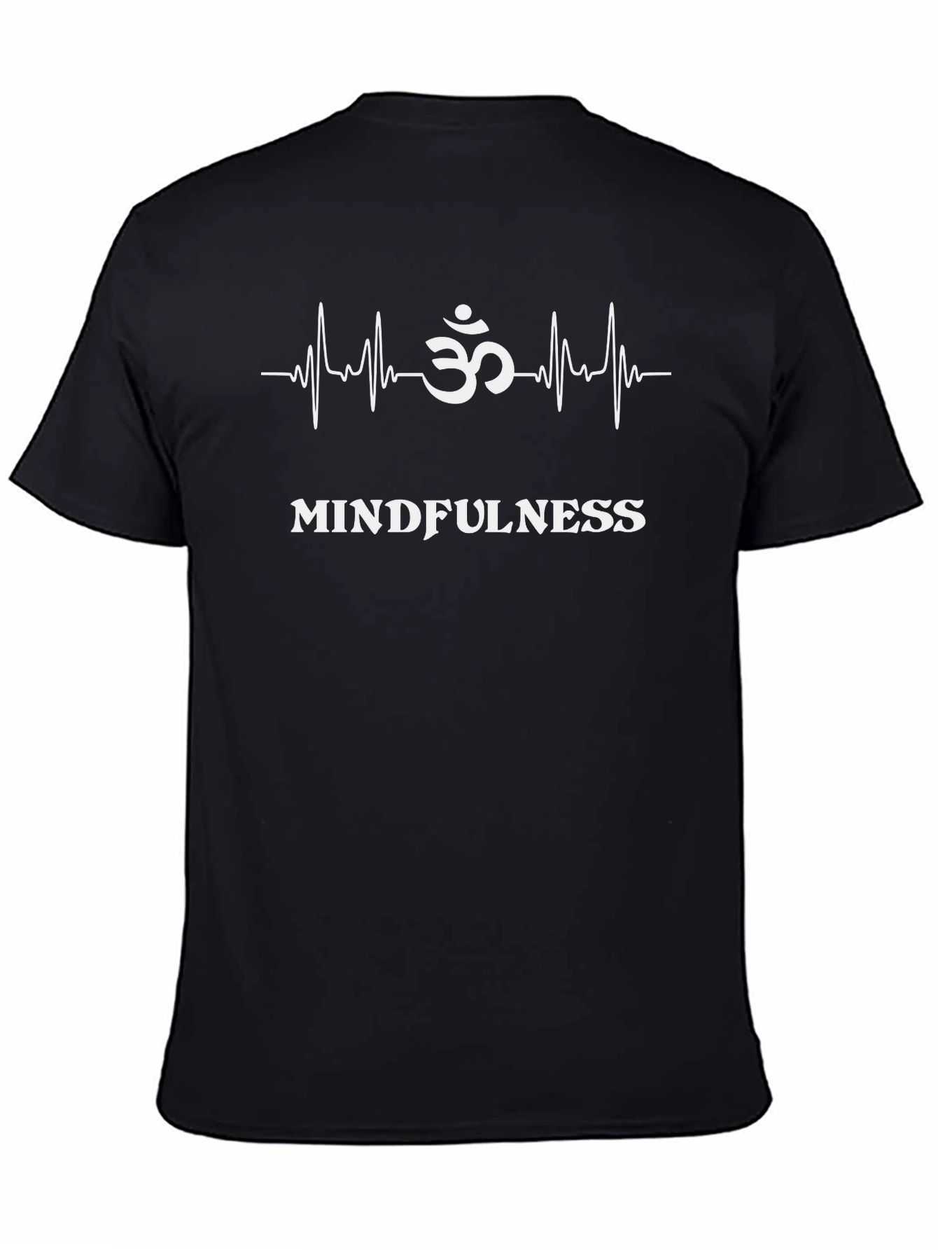 Mindfulness Om Heartbeat T-Shirt - Yoga Meditation Tee