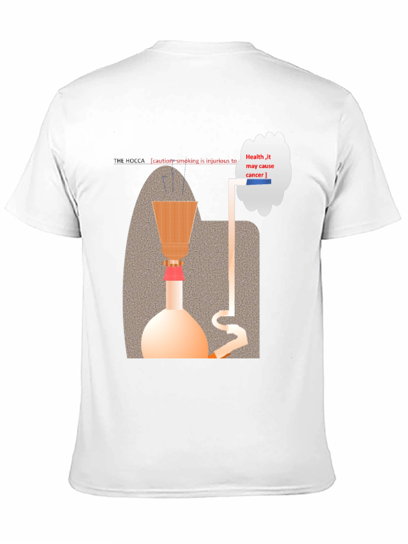 Hookah Warning T-Shirt - Health Hazard Design