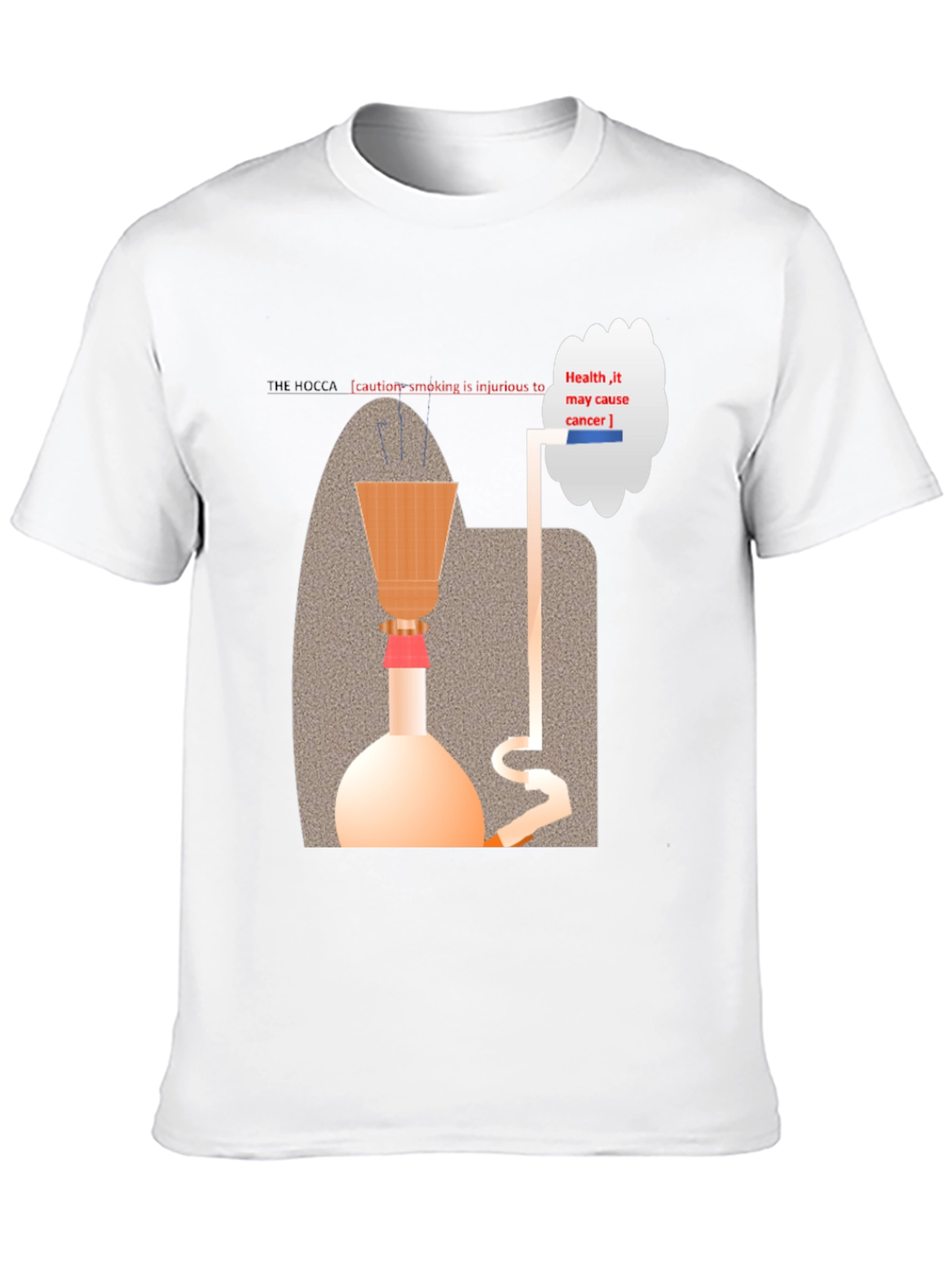 Hookah Warning T-Shirt - Health Hazard Design