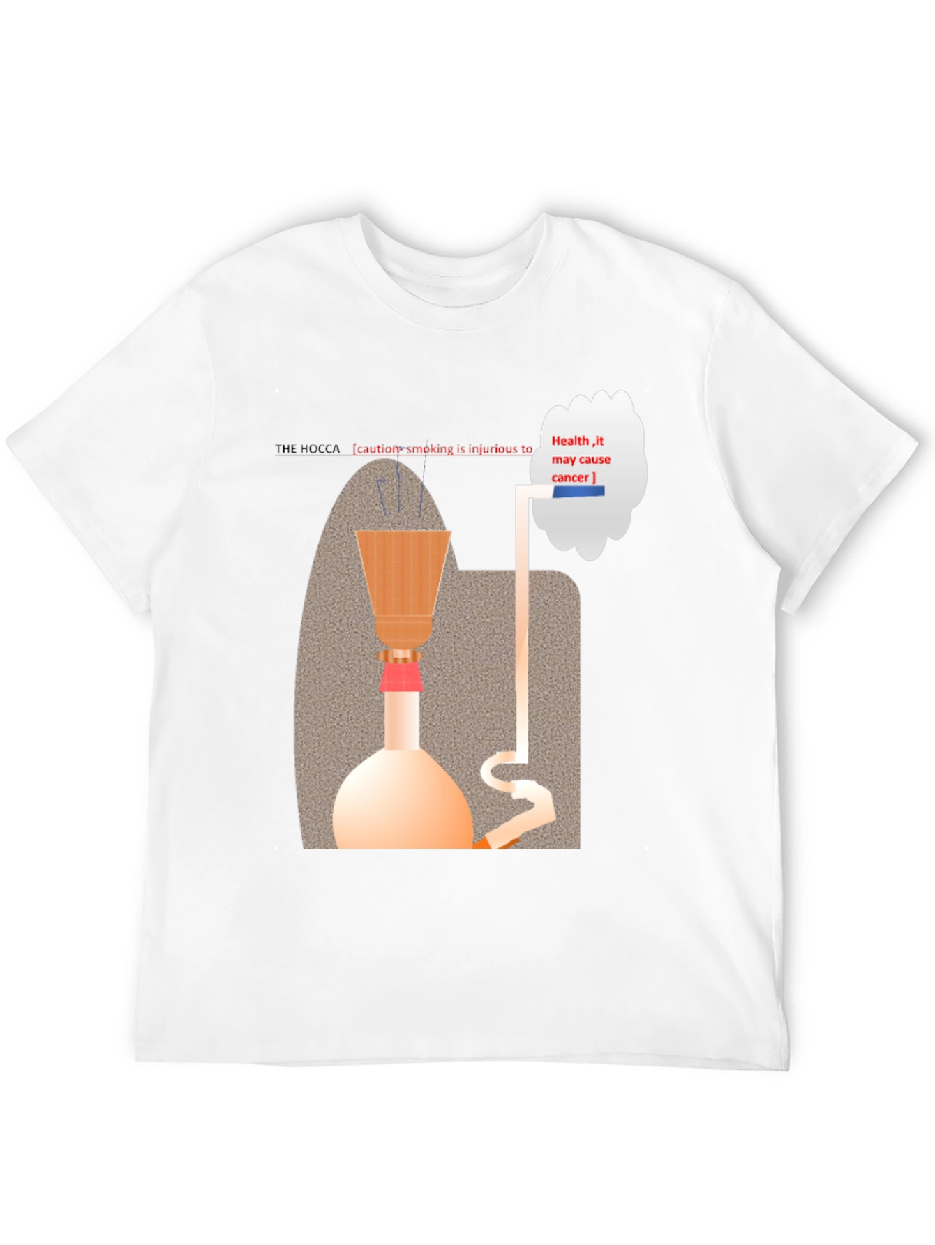 Hookah Warning T-Shirt - Health Hazard Design