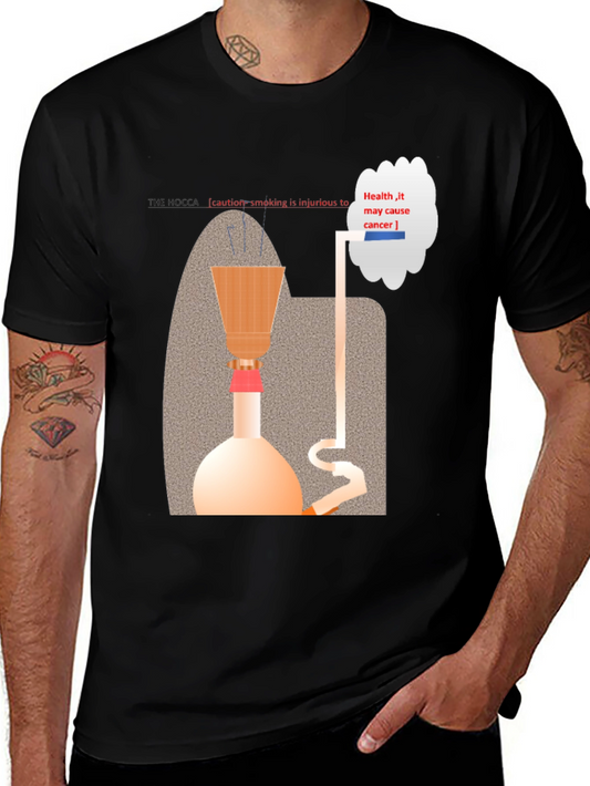 Hookah Warning T-Shirt - Health Hazard Design